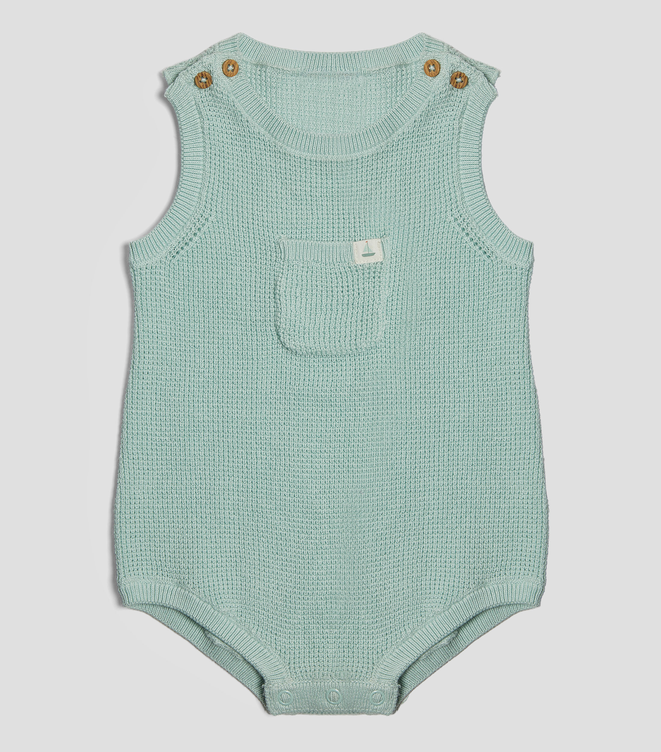 Romper corte regular liso Bebé