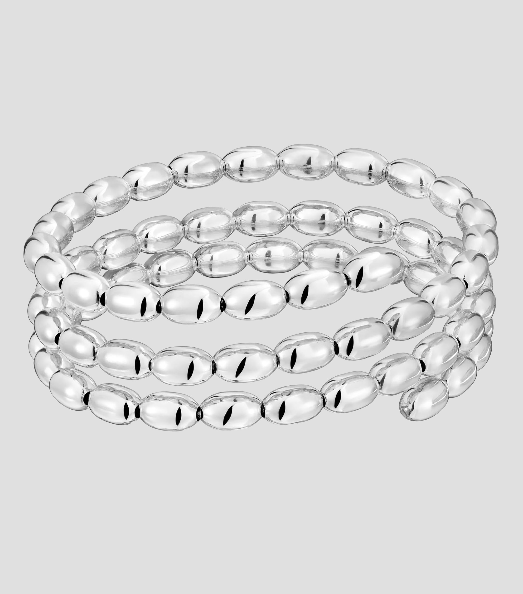 Pulsera en plata en espiral Mujer
