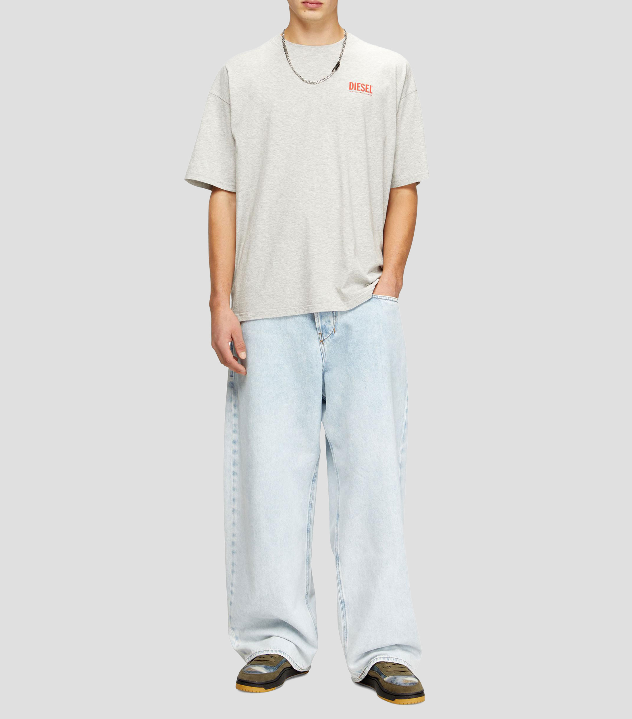 Playera cuello redondo manga corta lisa Hombre