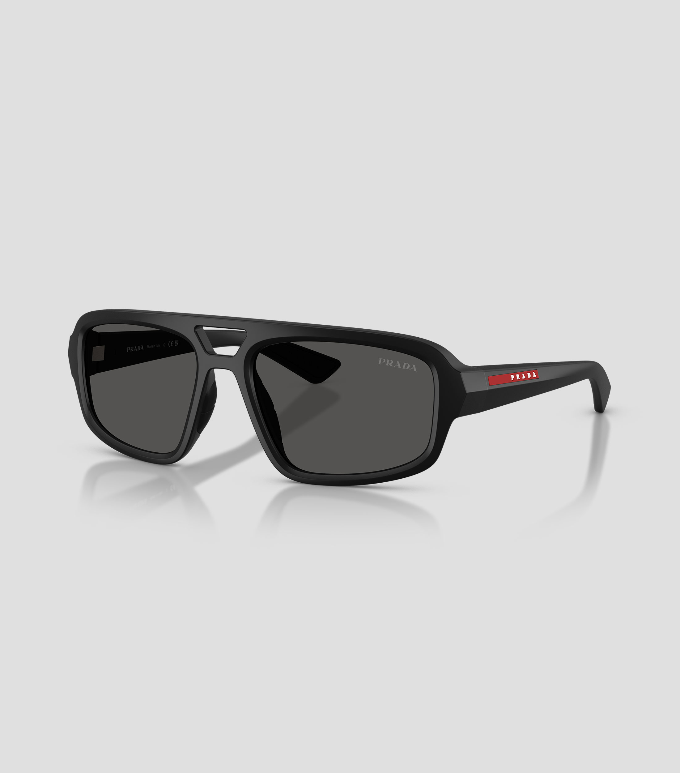 Lentes de sol rectangulares Linea Rossa negro mate Unisex
