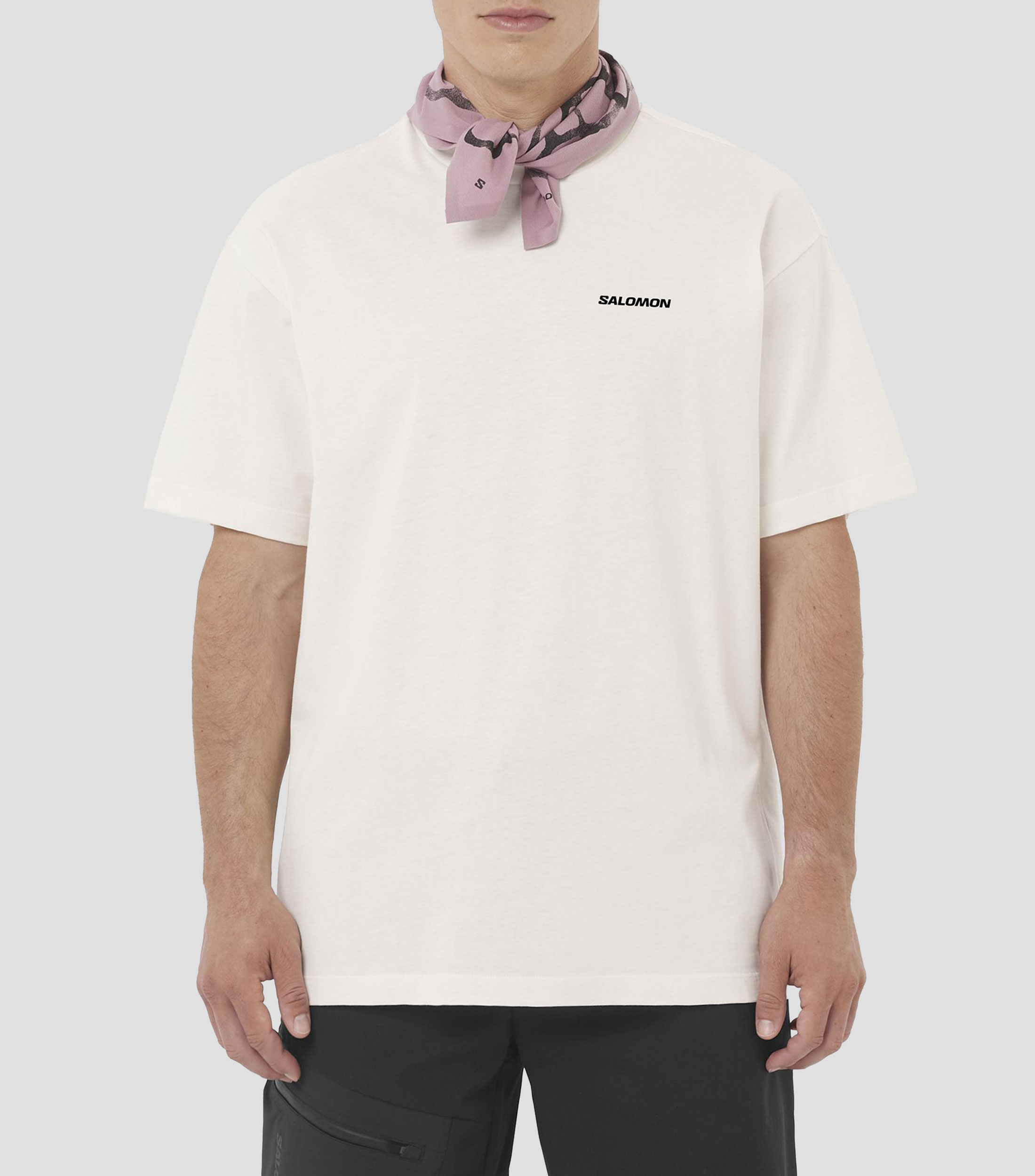 Playera de entrenamiento cuello redondo manga corta estampada Hombre