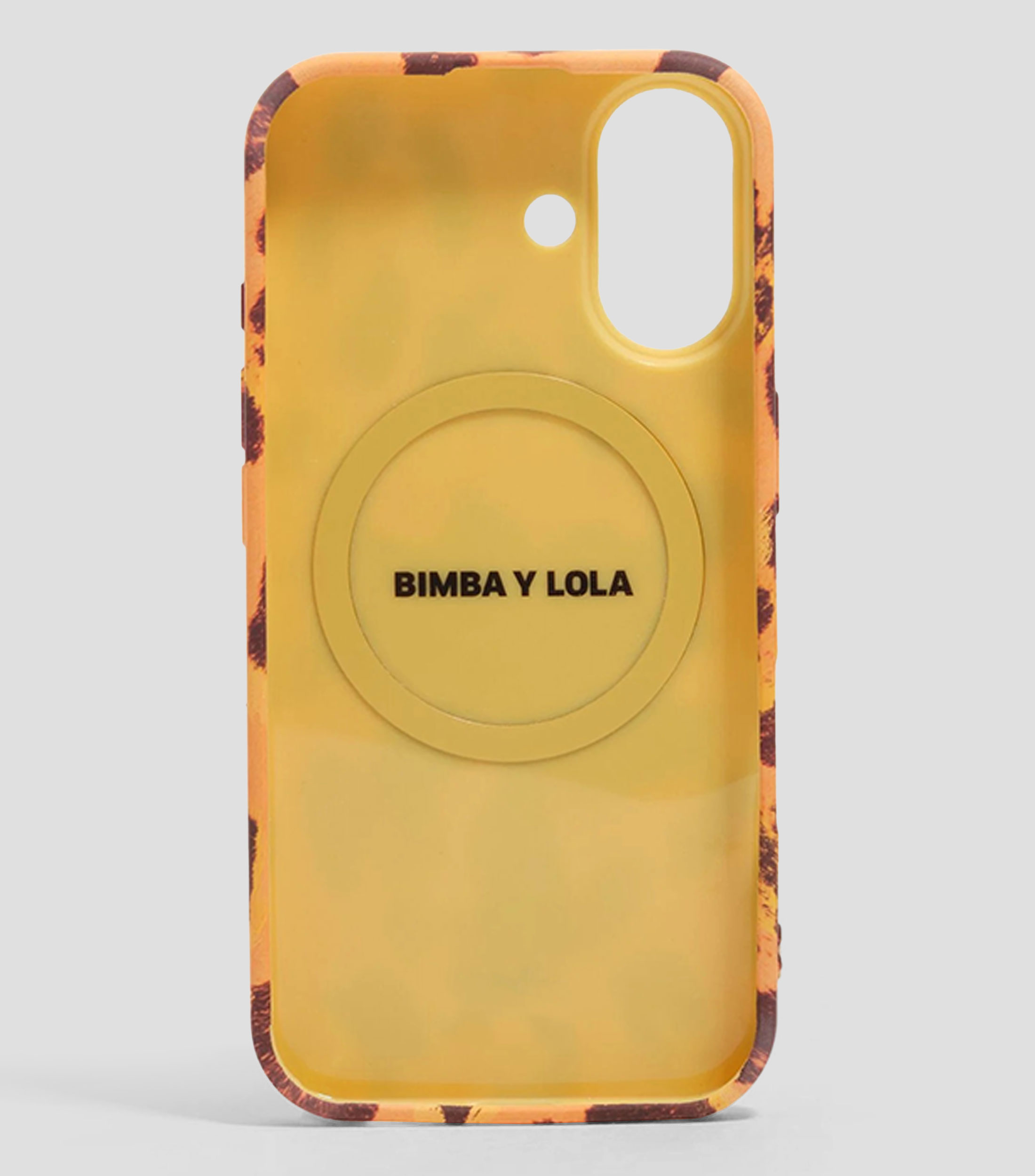 Funda rígida iPhone 16 palmera amarilla