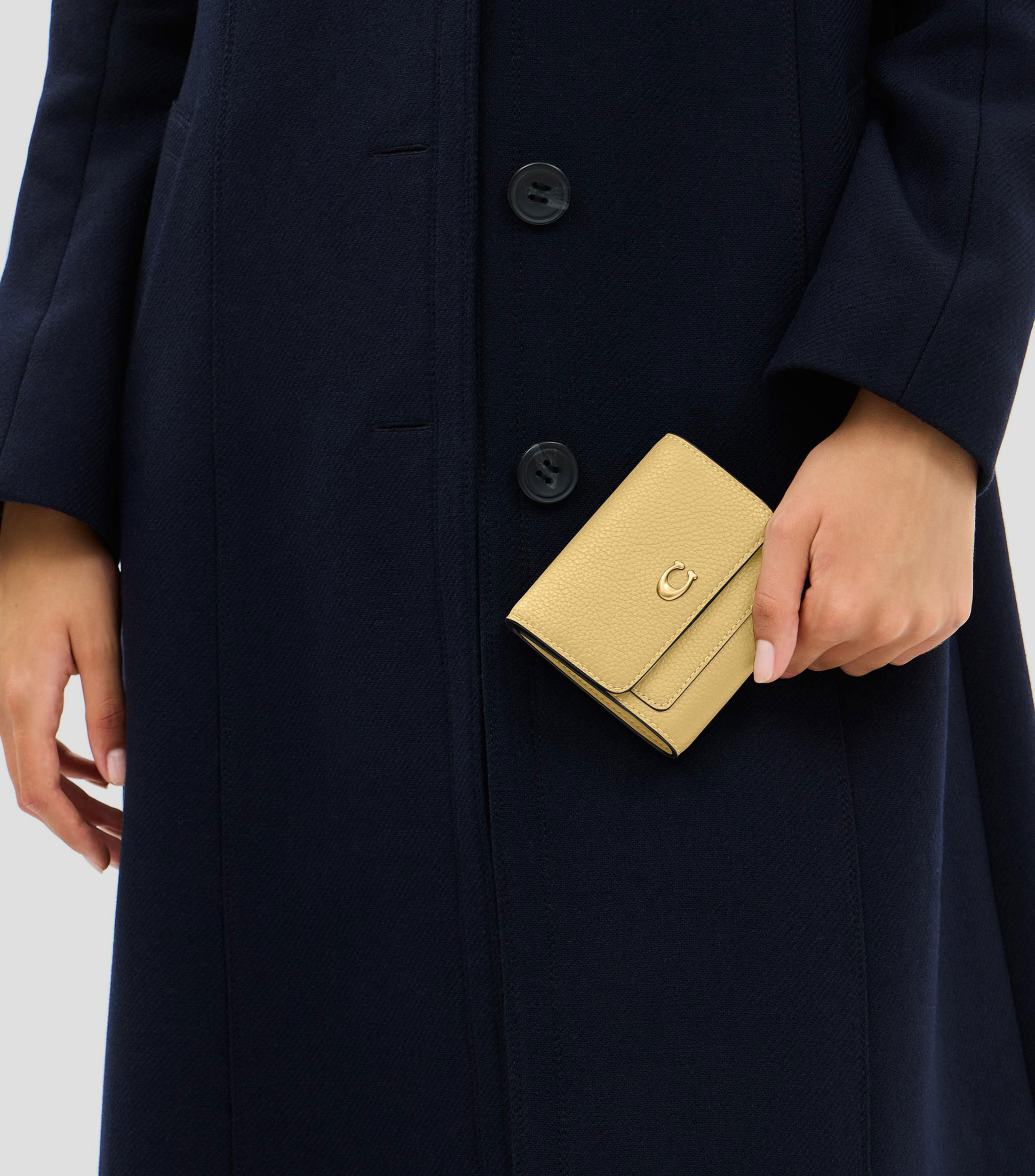 Cartera en cuero Mila lisa Mujer