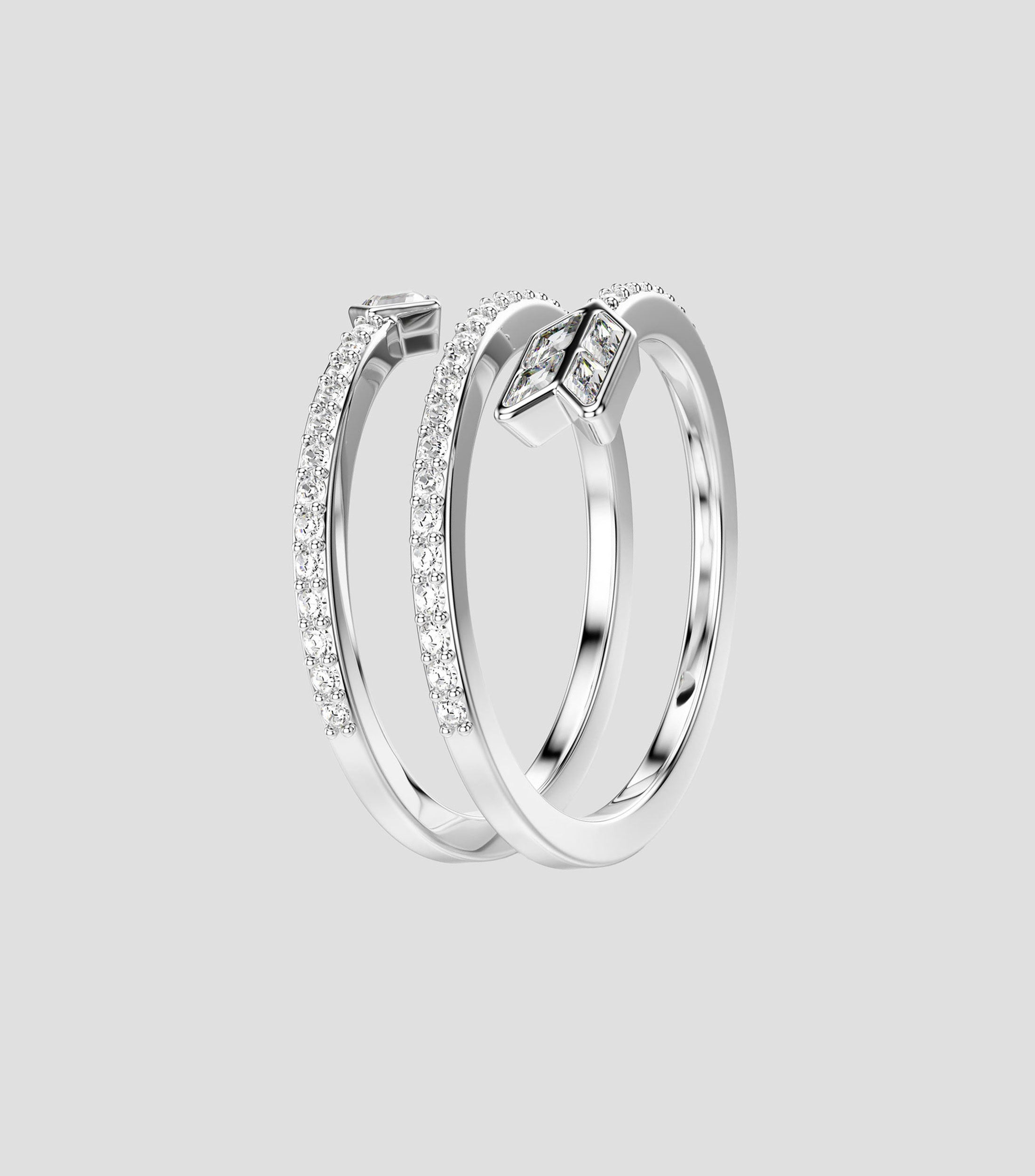 Anillo con cristales Mujer