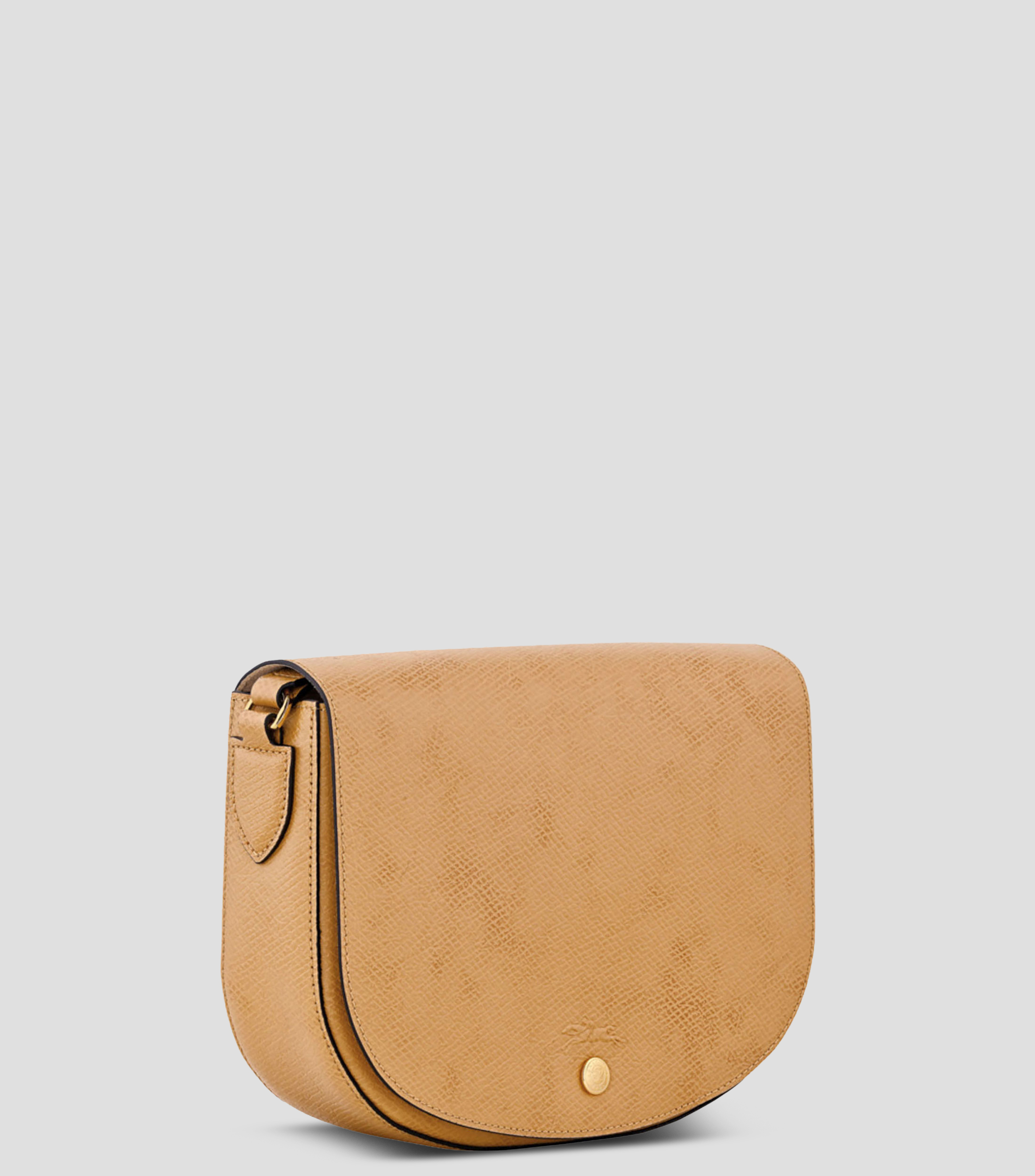 Bolsa crossbody lisa con detalle texturizado Mujer