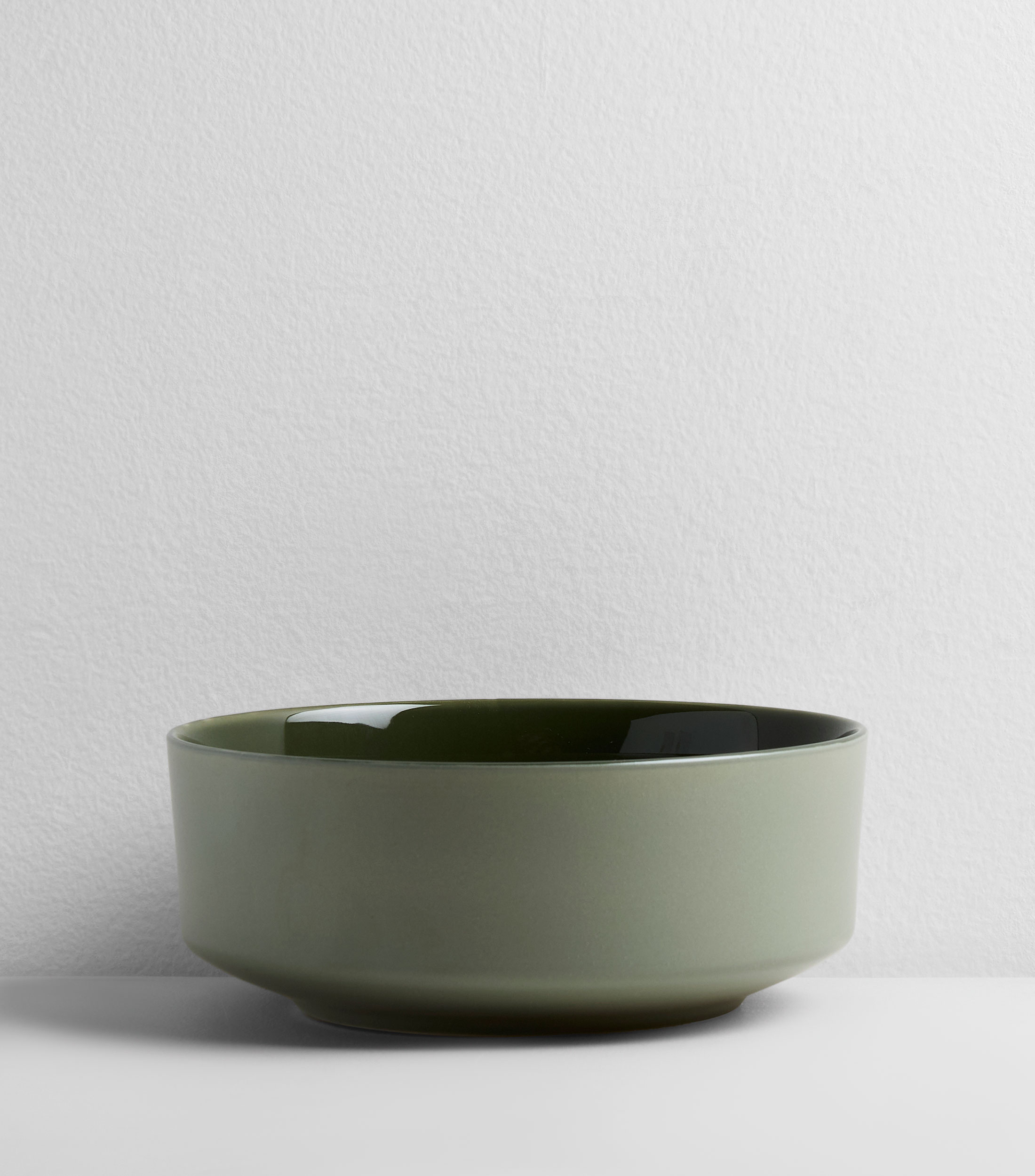 Ensaladera Pure And Fine verde en cerámica