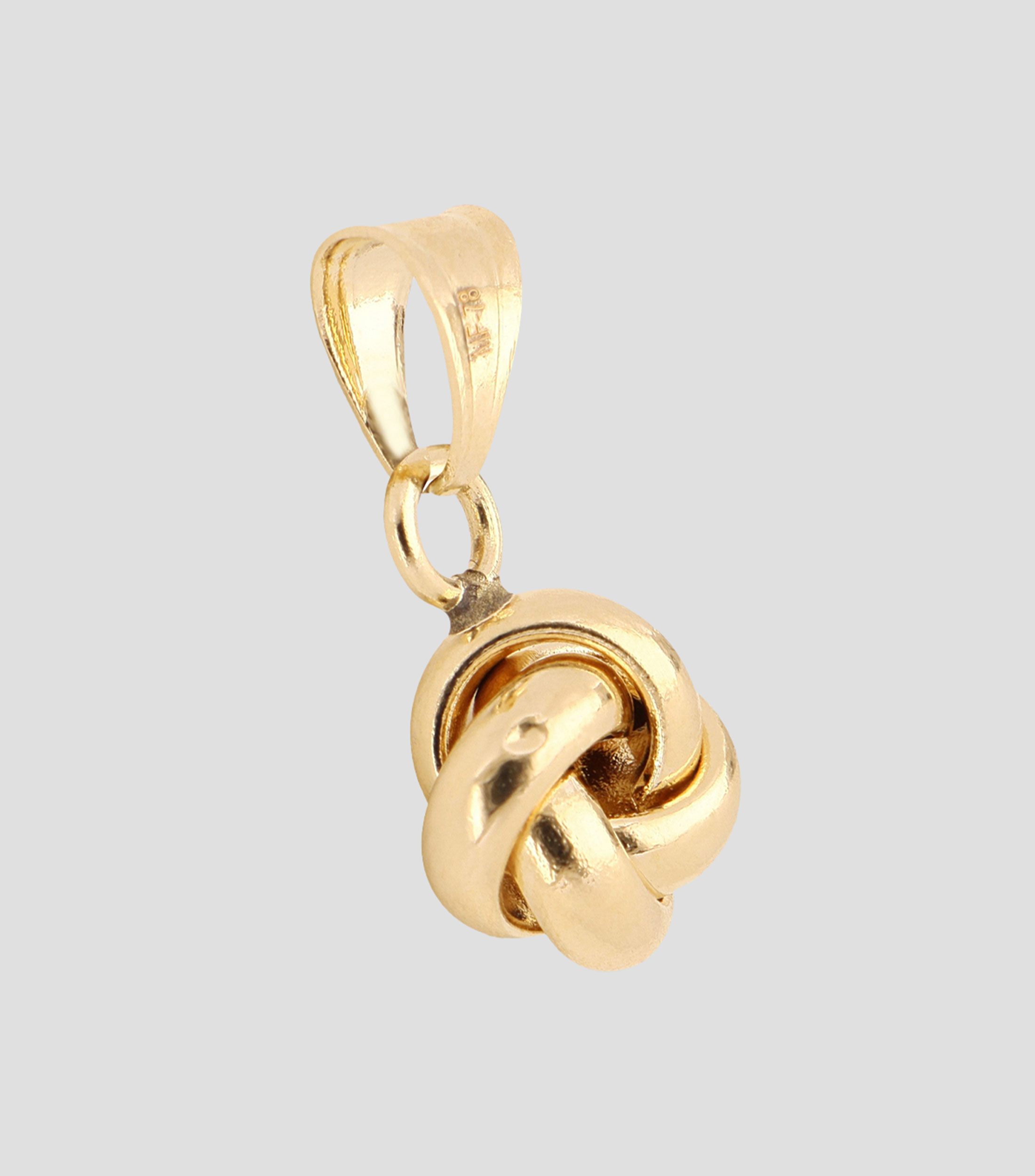 Dije de nudo en Oro amarillo de 14 Kilates Unisex