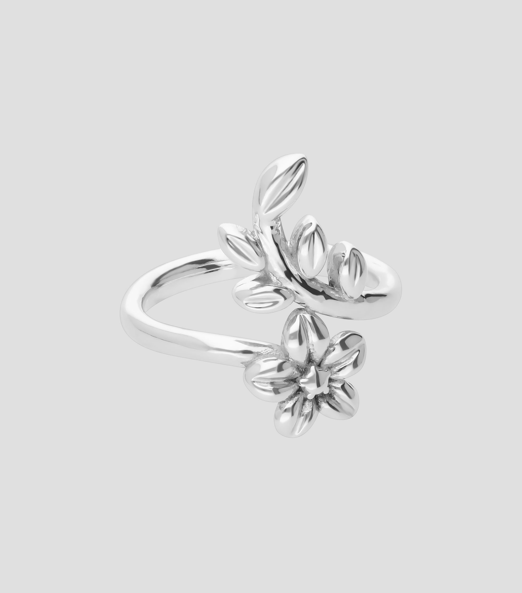 Anillo en Plata .925 Mensaje de Amor Flor Mujer