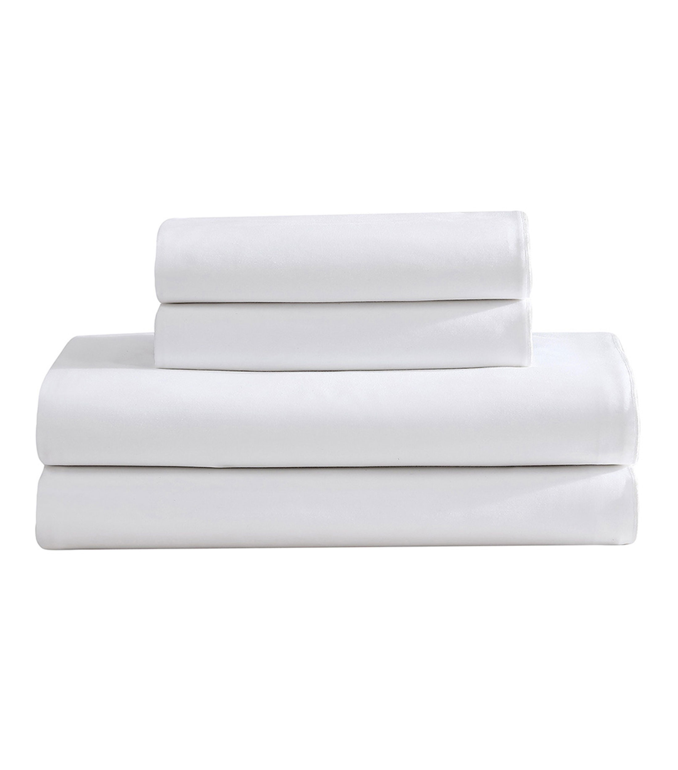Juego de Sabanas King Size de Algodon Pearl Edge Blancas