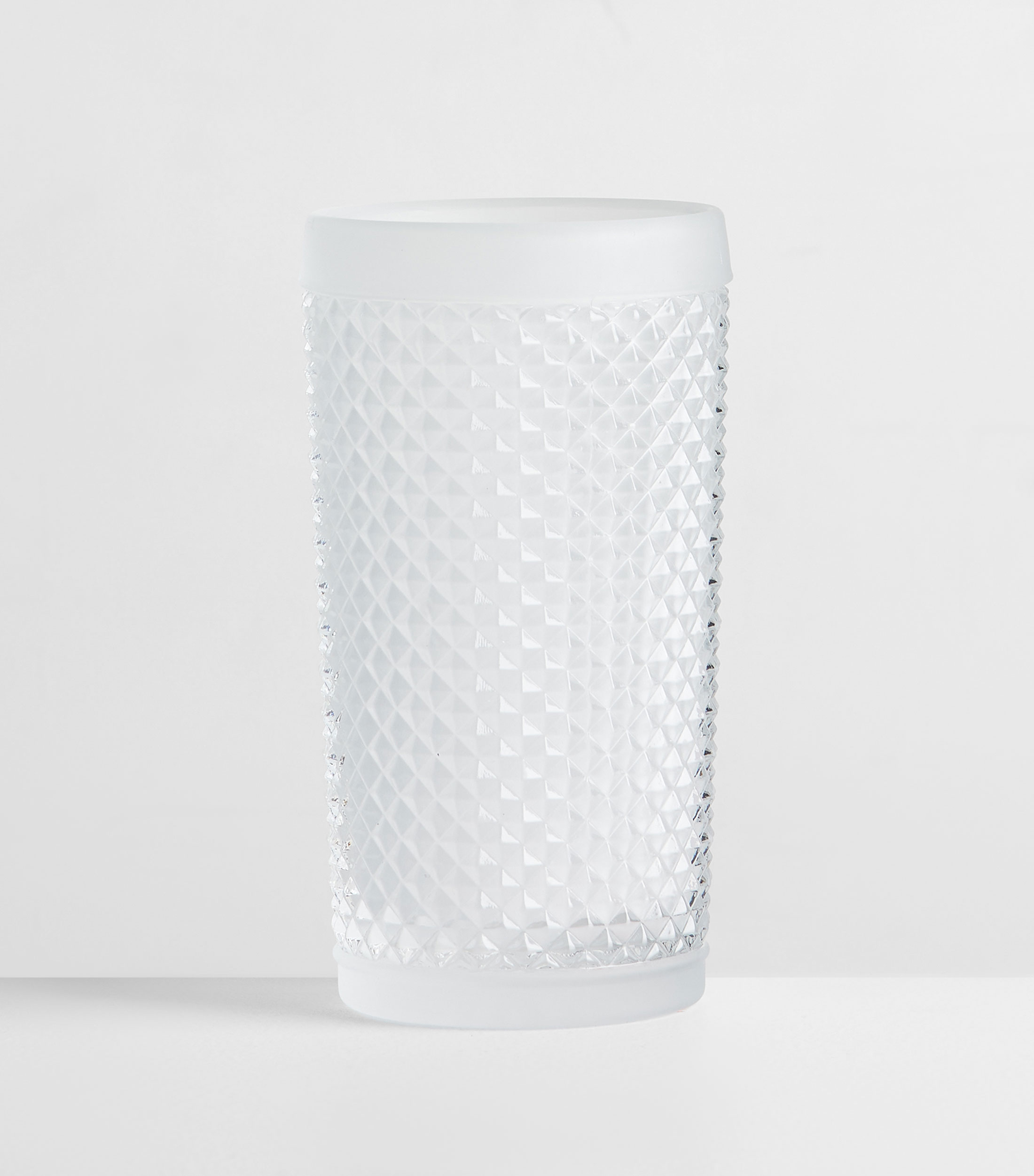 Vaso alto, Blanco Mate