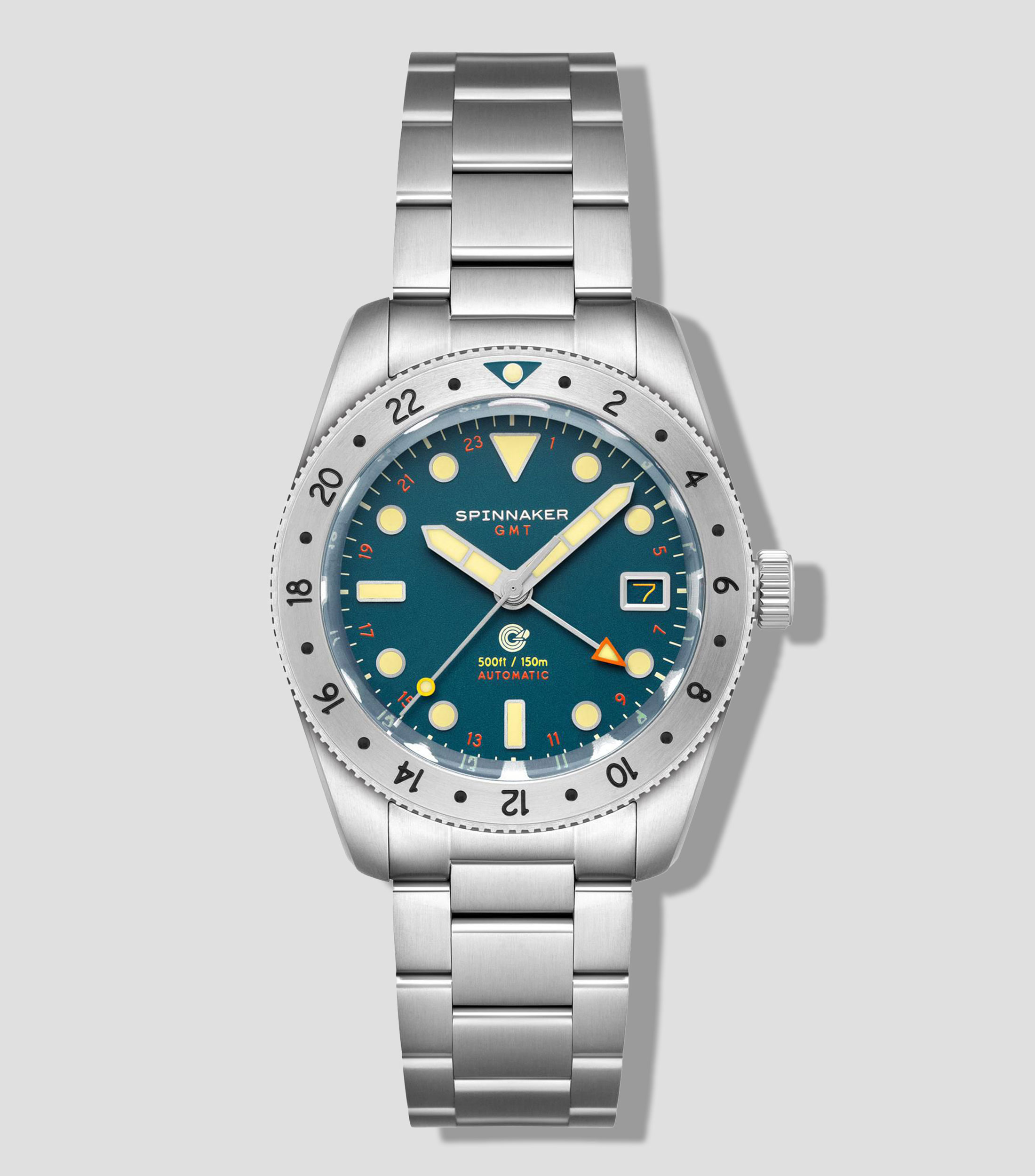 Reloj para hombre Croft 39 GMT Casual Plateado