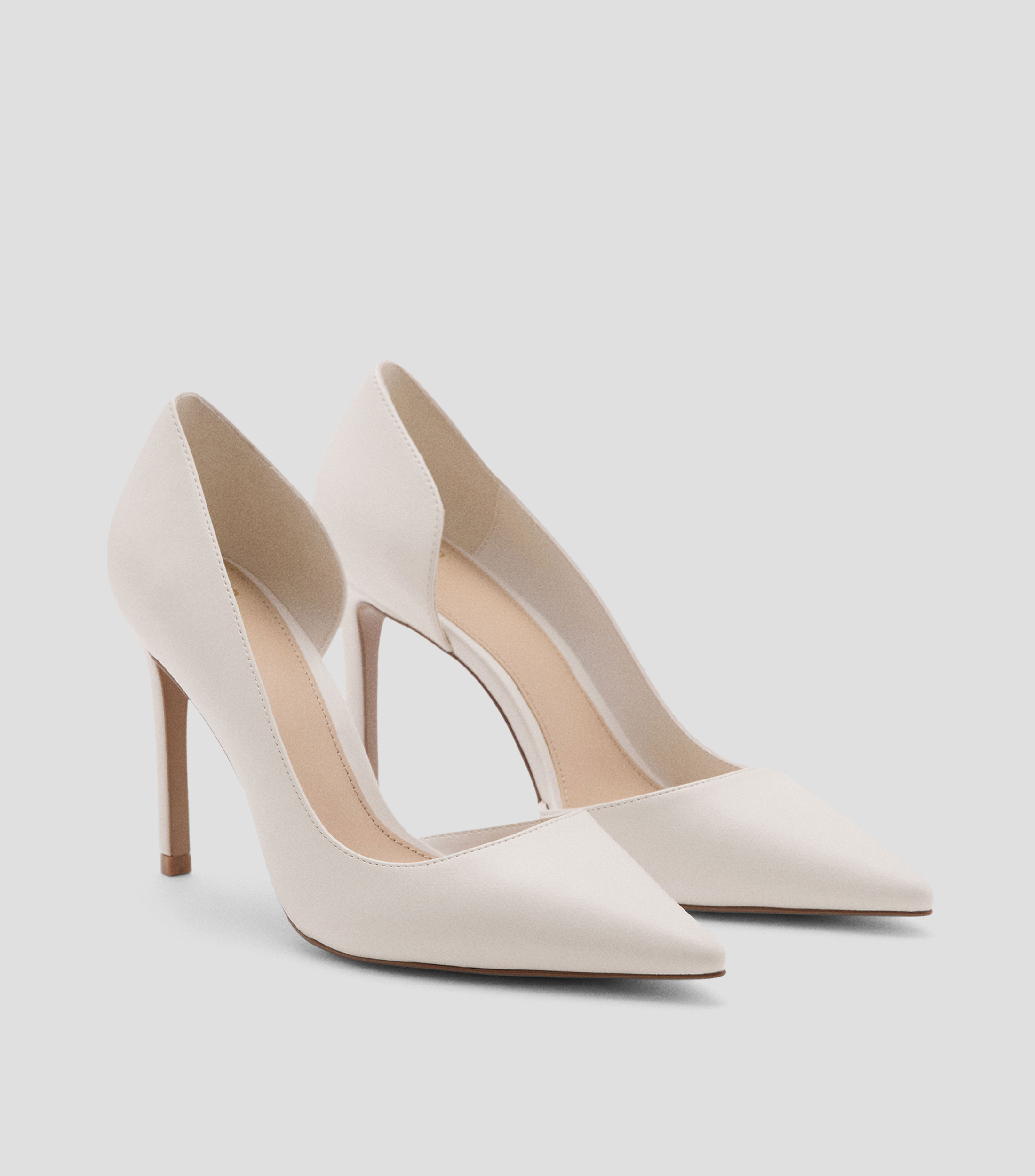Zapatillas pump tacón alto de aguja lisa Mujer