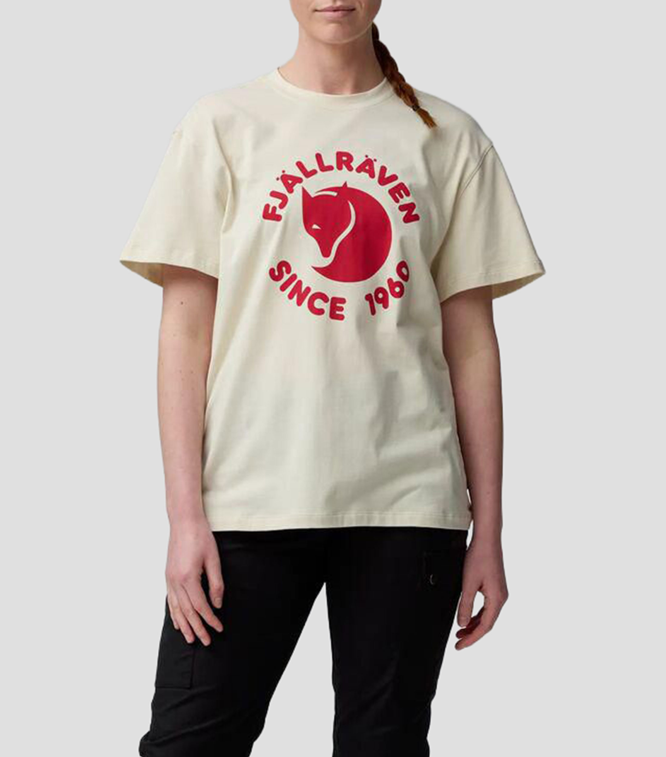 Playera cuello redondo manga corta estampada Mujer