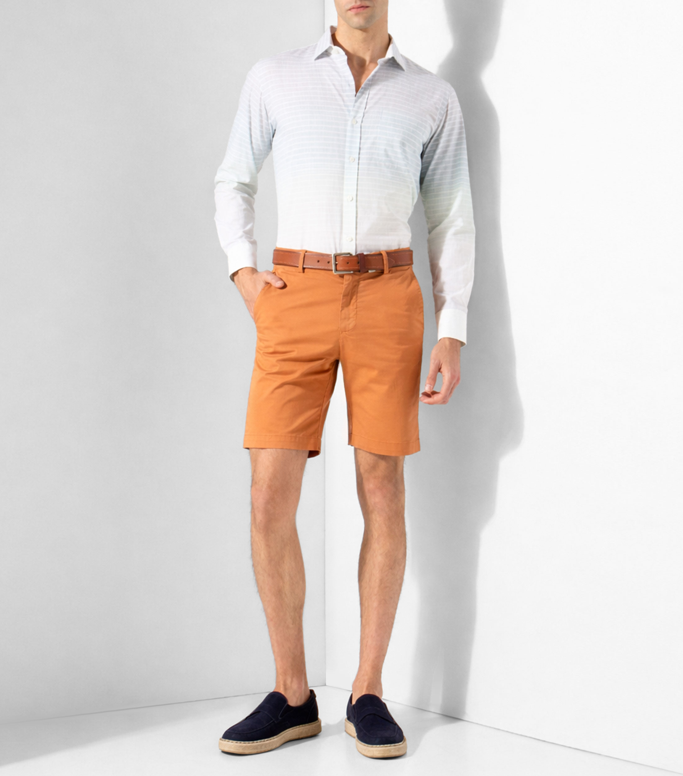 Short chino liso Hombre