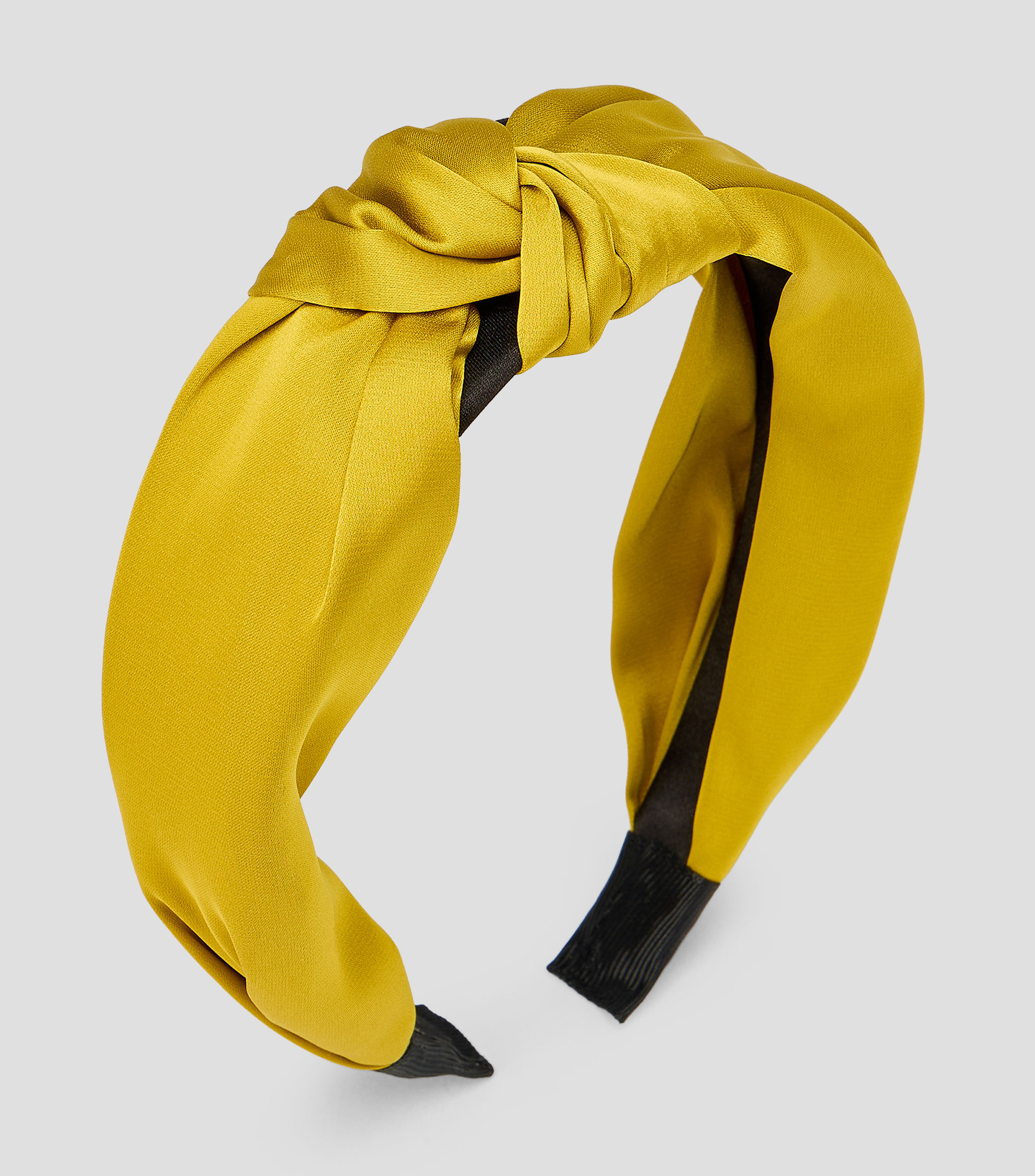 Diadema amarilla lisa Mujer