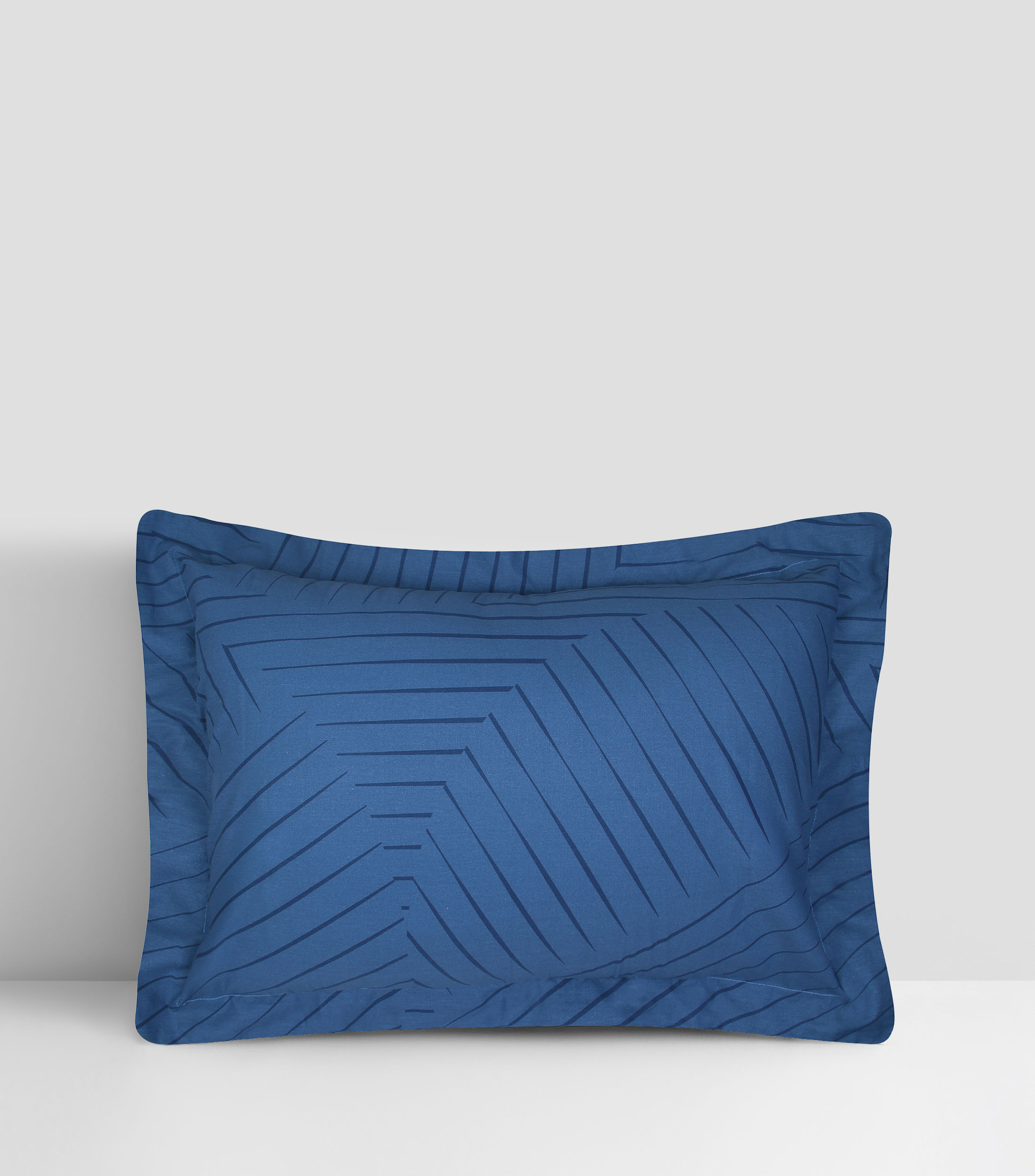 Juego de cama King Size en algodón Wilbur azul