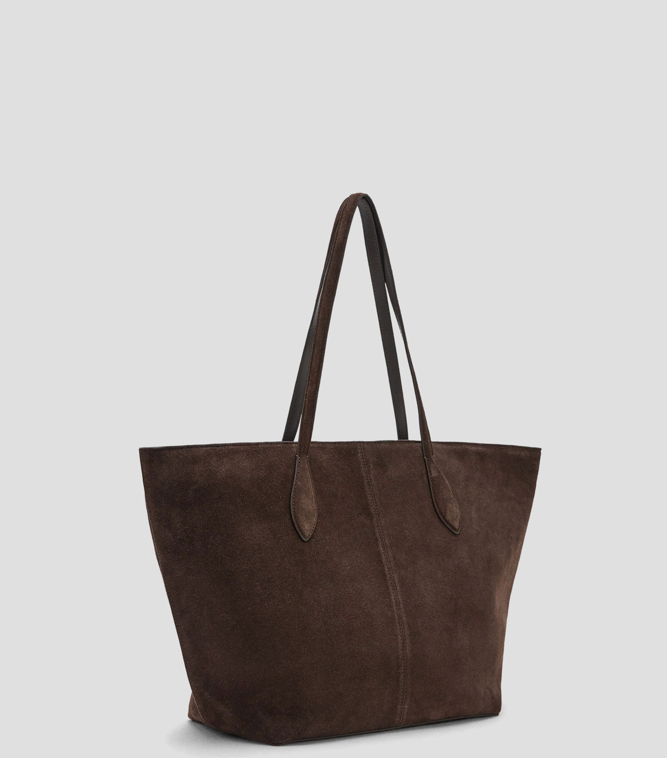 Bolsa Tote en piel de bovino lisa Mujer