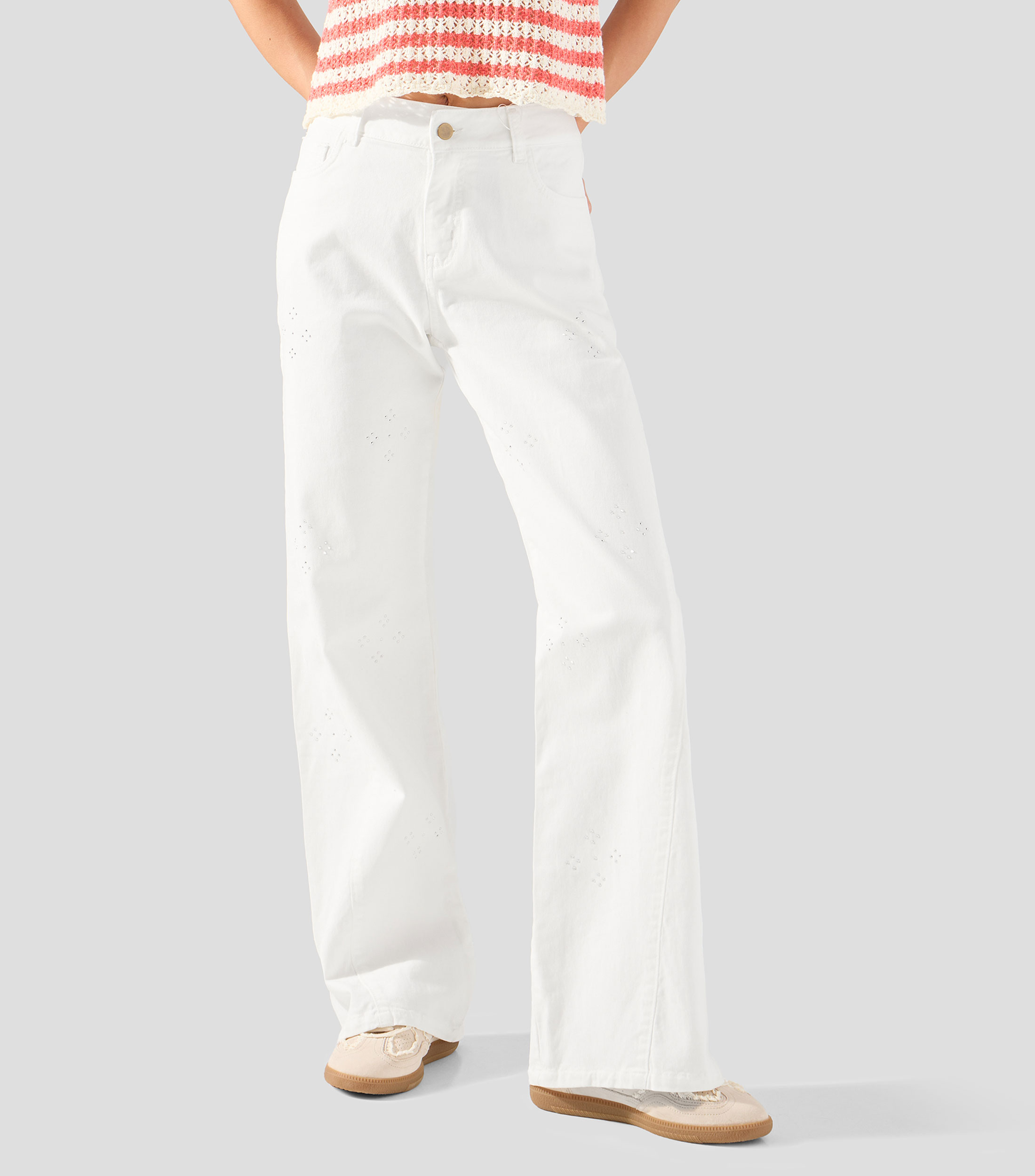 Jeans de corte wideleg Mujer