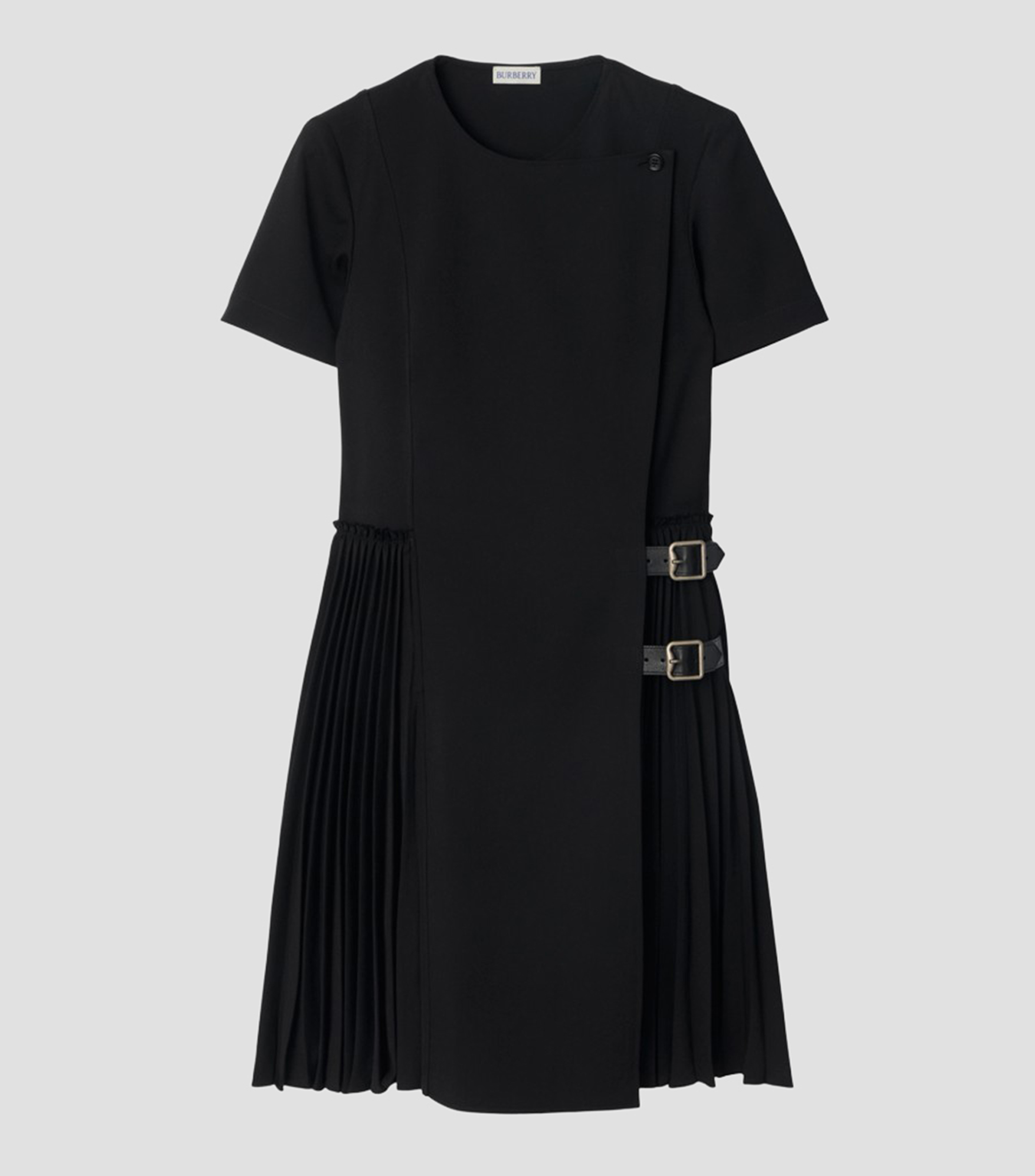 Vestido estilo falda escocesa mini liso Mujer