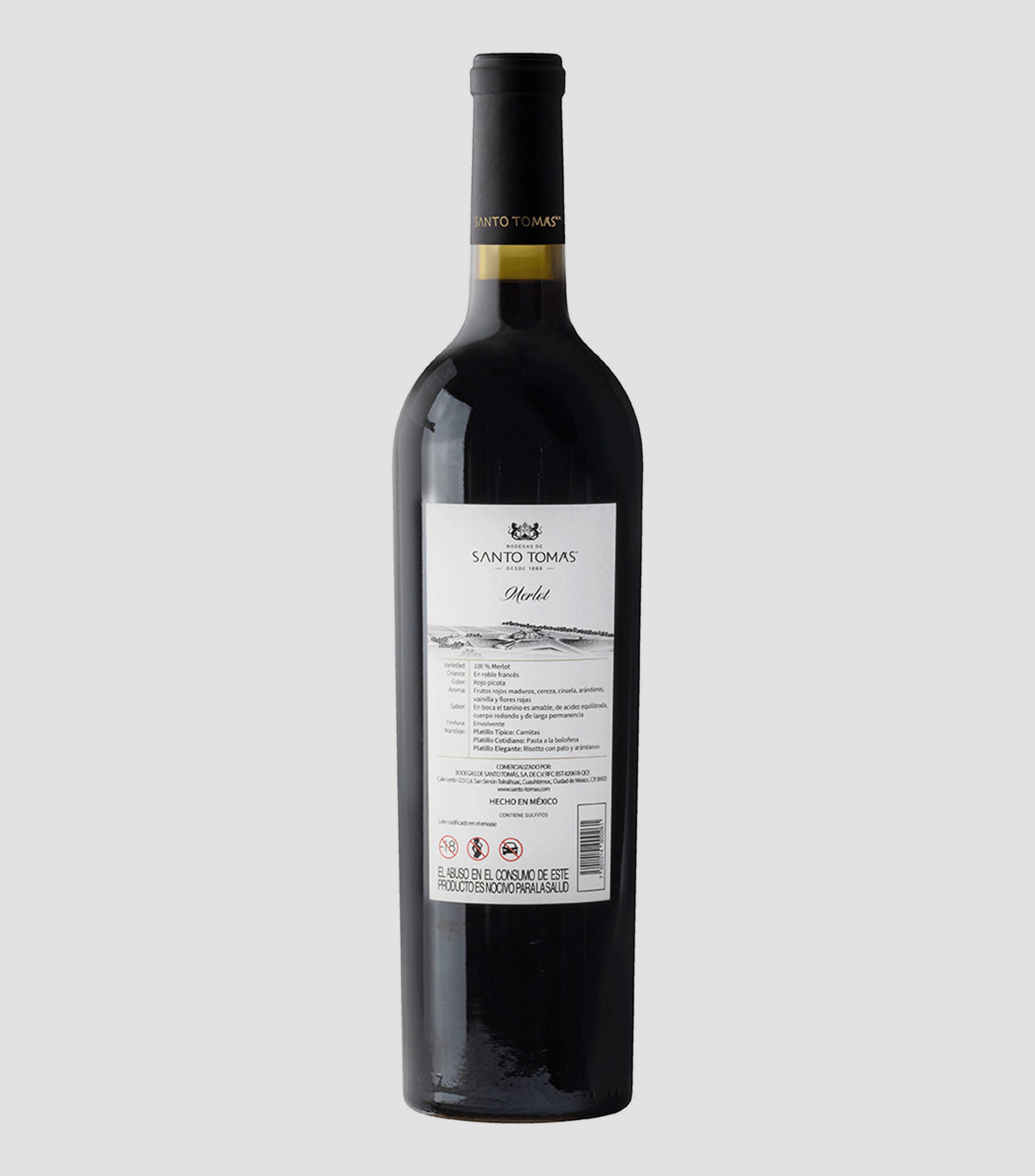 Vino Tinto Merlot, 750 ml