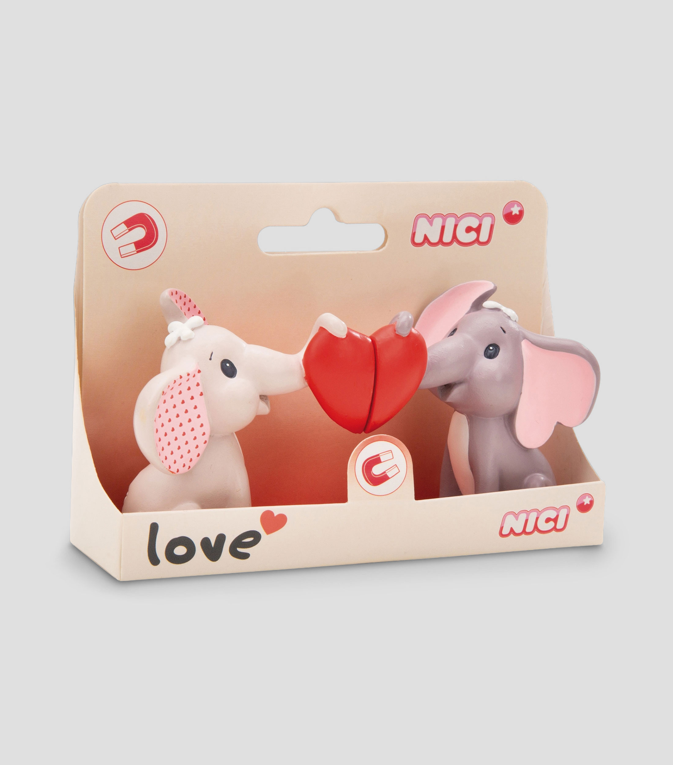 Set 2 figuras magnéticas Elefante de Amor