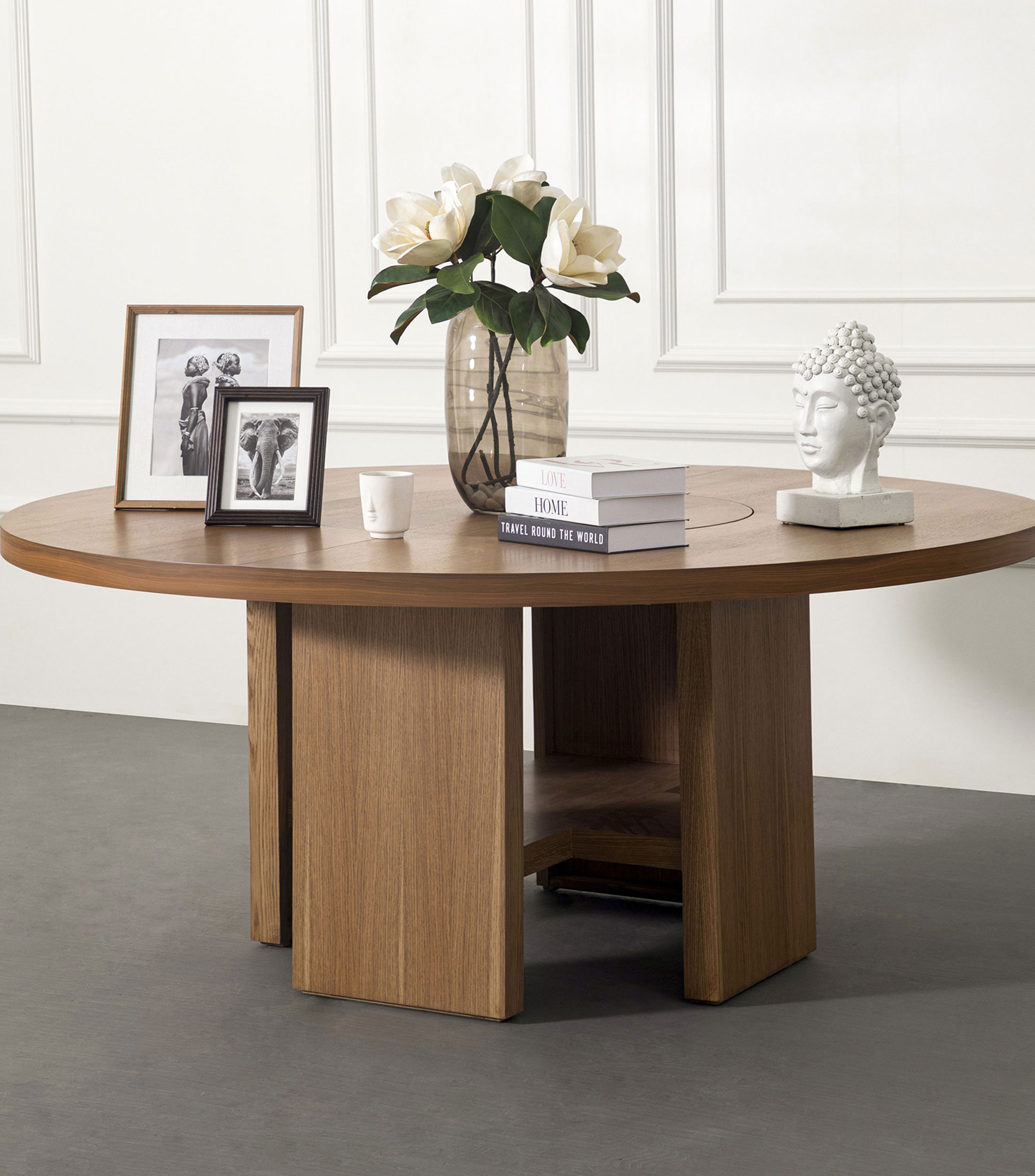 Mesa Dakota en madera de encino