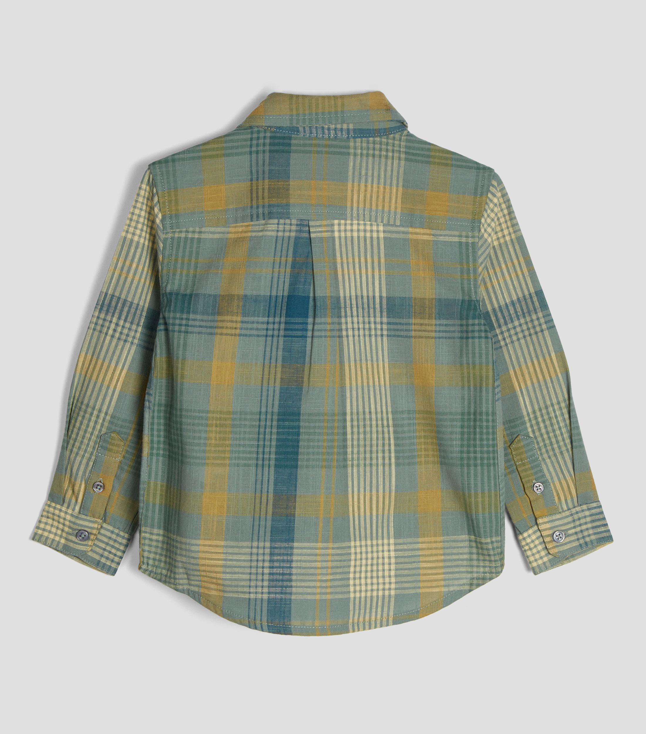 Camisa de cuadros con manga larga Niño