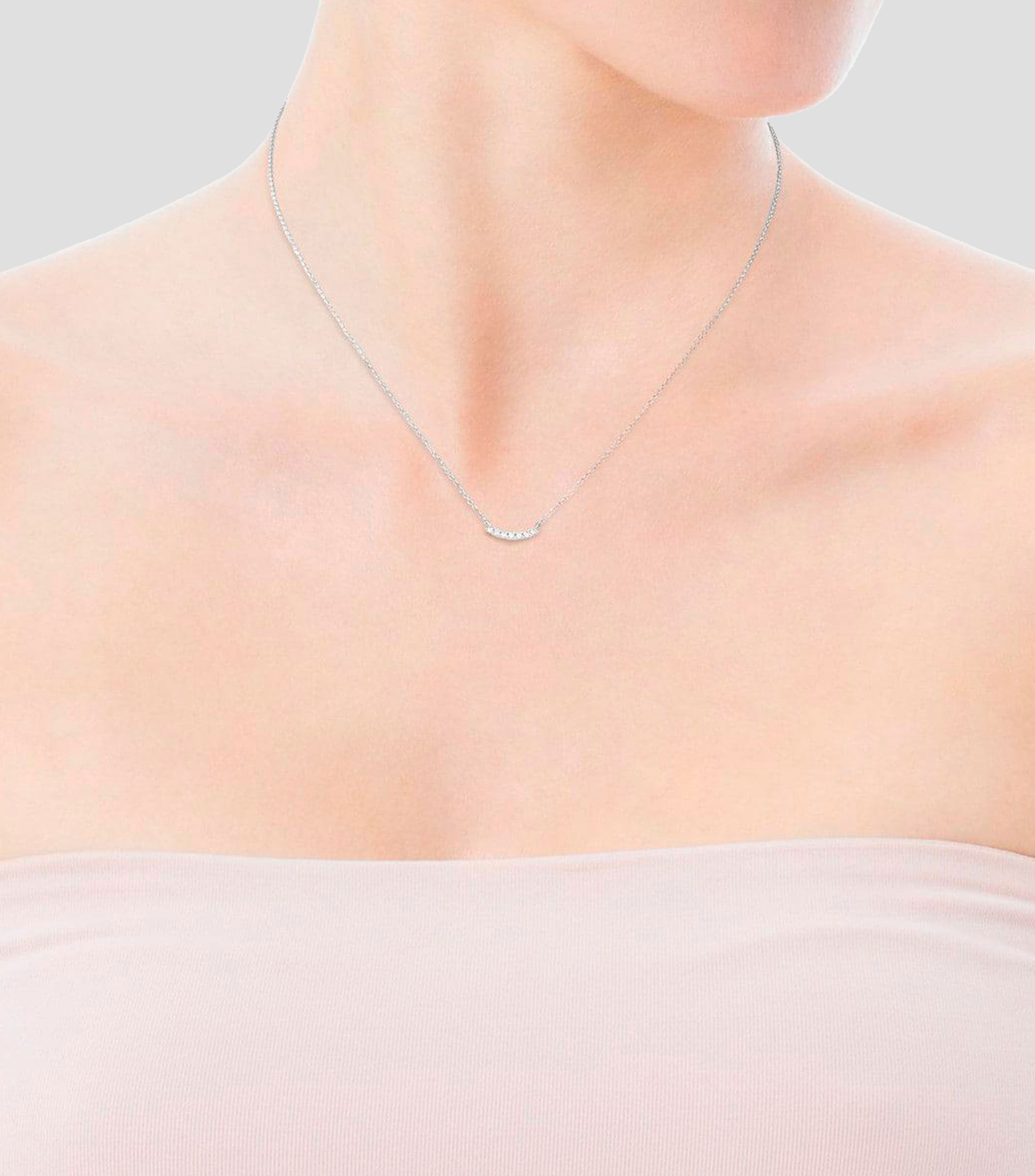 Collar en oro blanco con incrustaciones Les Classiques Mujer