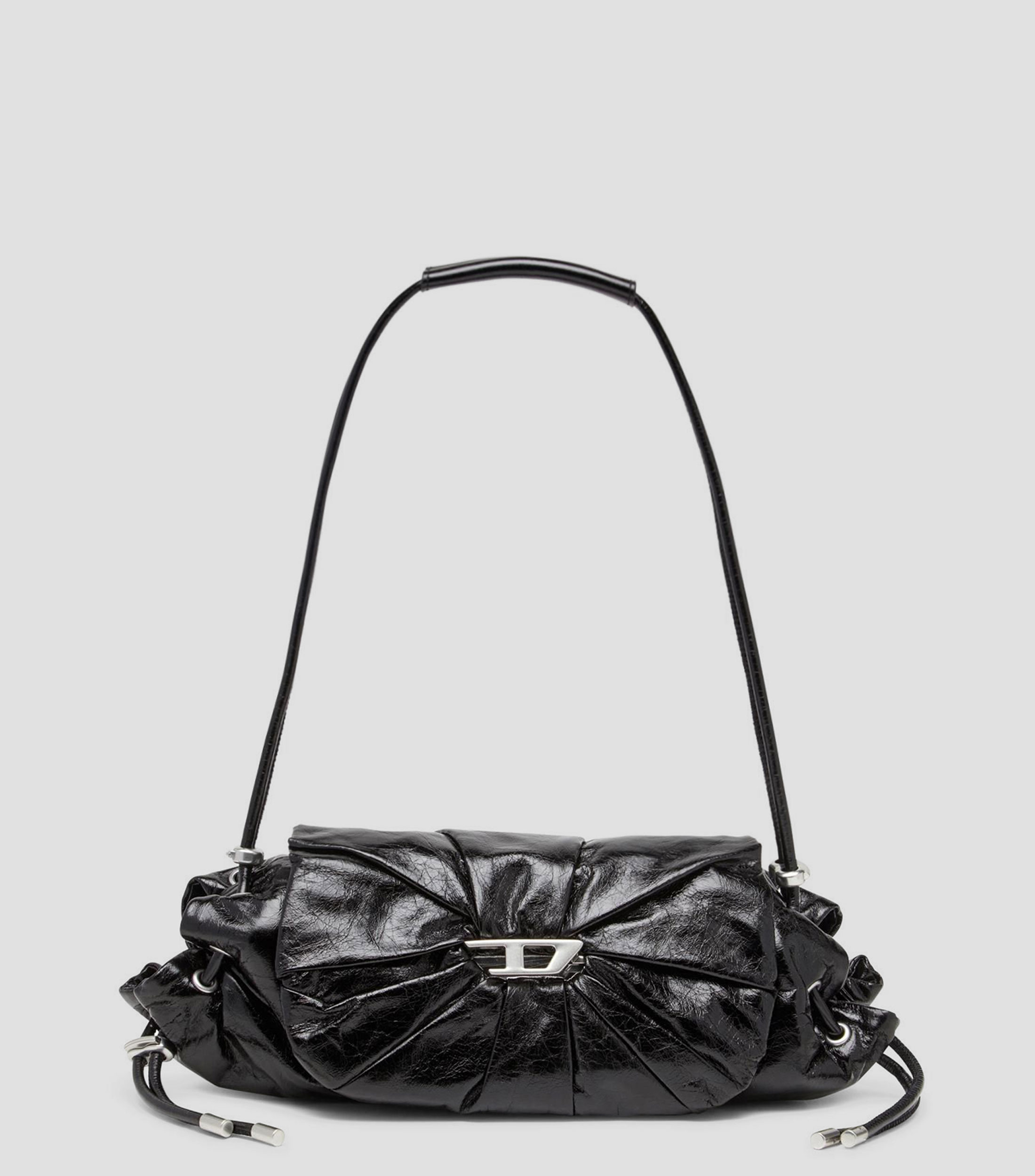 Bolsa Shoulder en piel Scrunch lisa Mujer