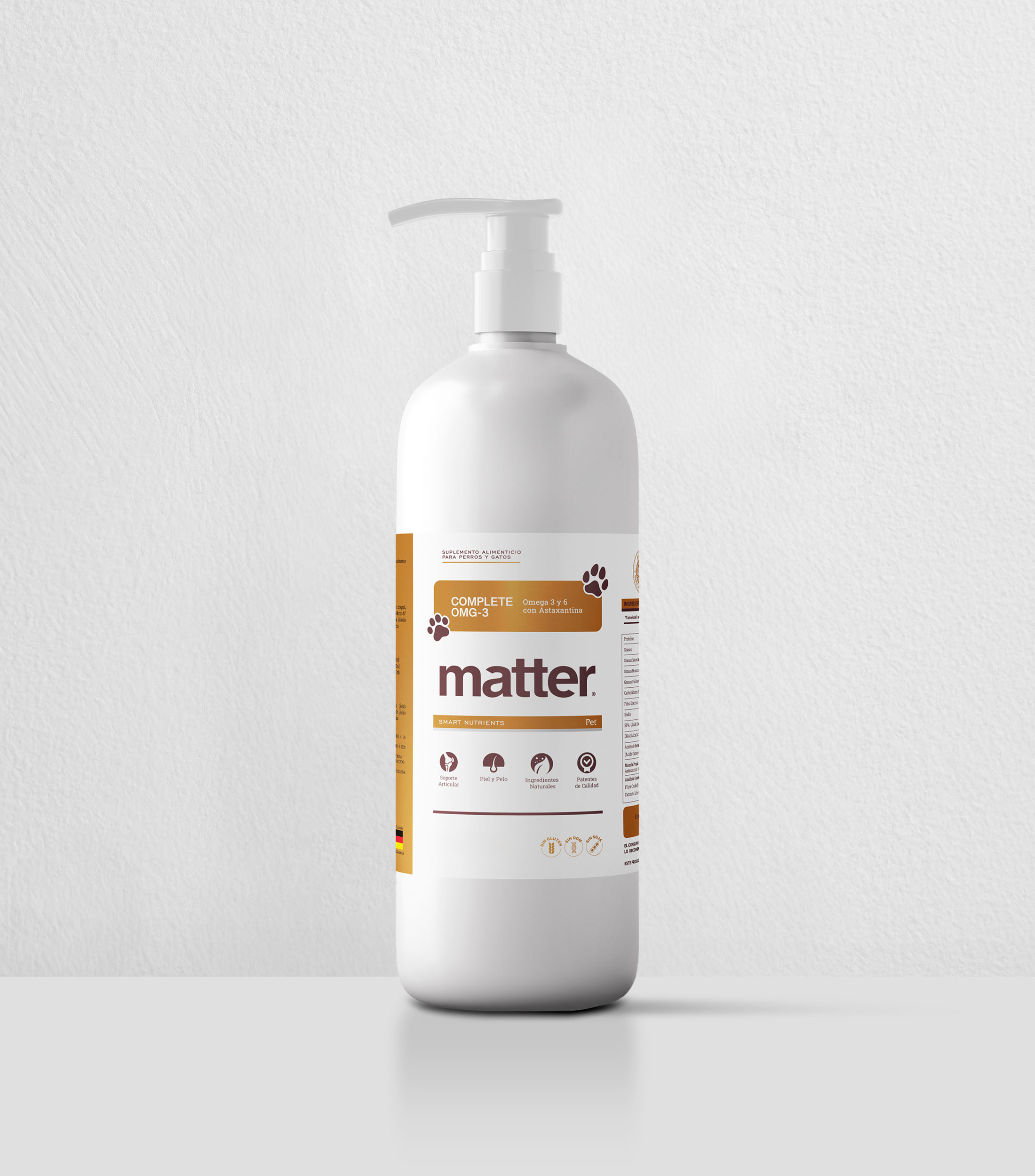 Suplemento para Mascotas Complete OMG-3 Pet, 450 ml
