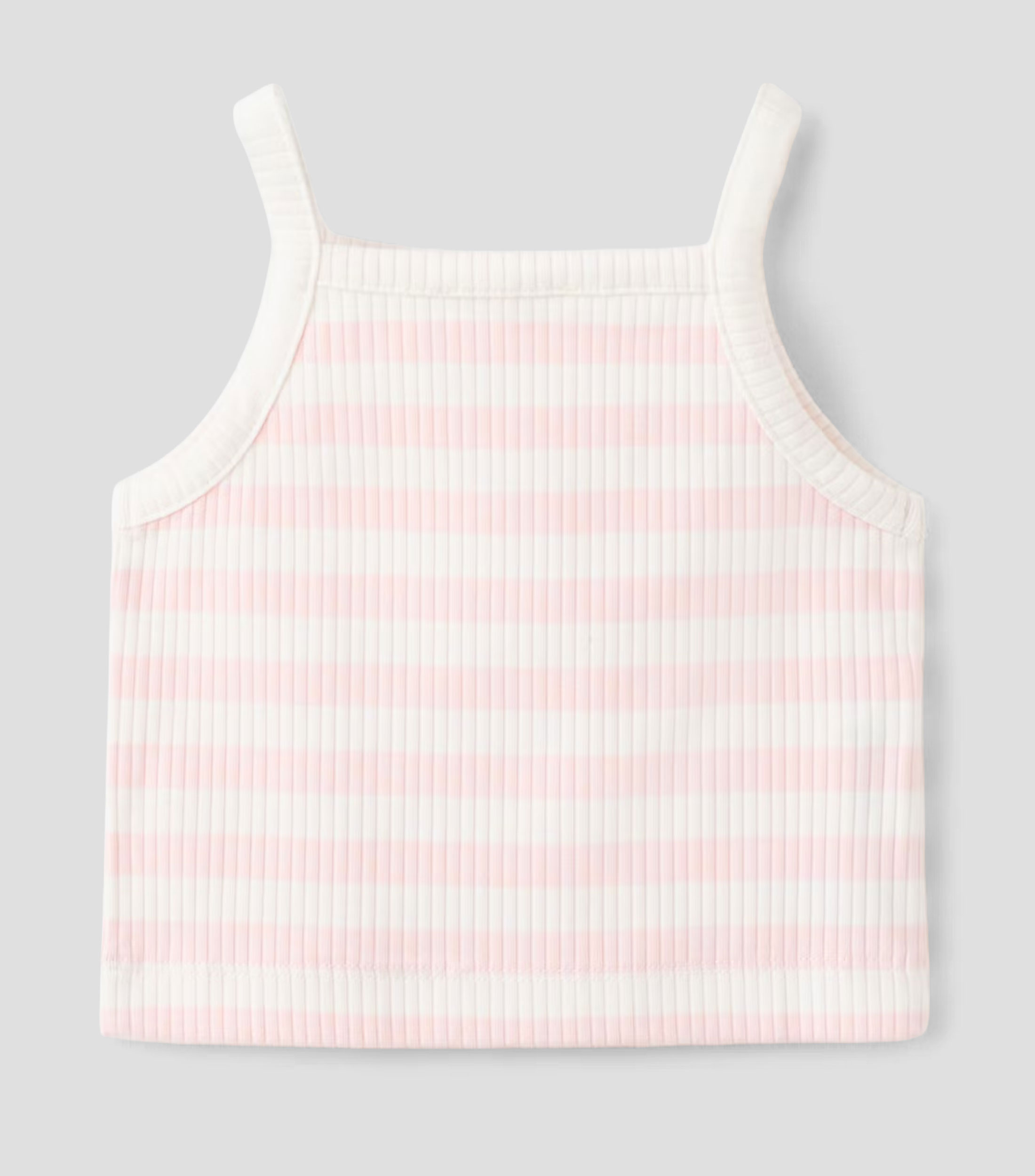 Top cuello redondo sin mangas de rayas Niña