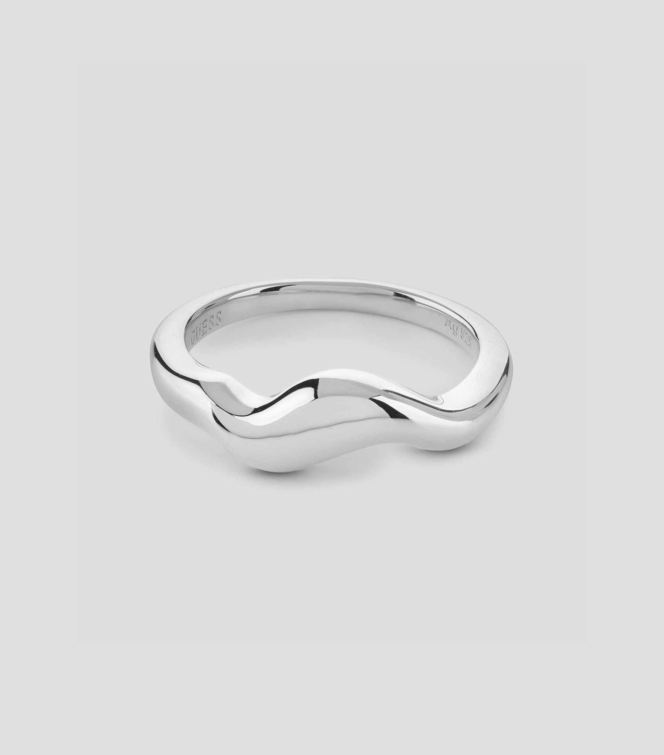 Anillo en plata .925 ondulado Mujer