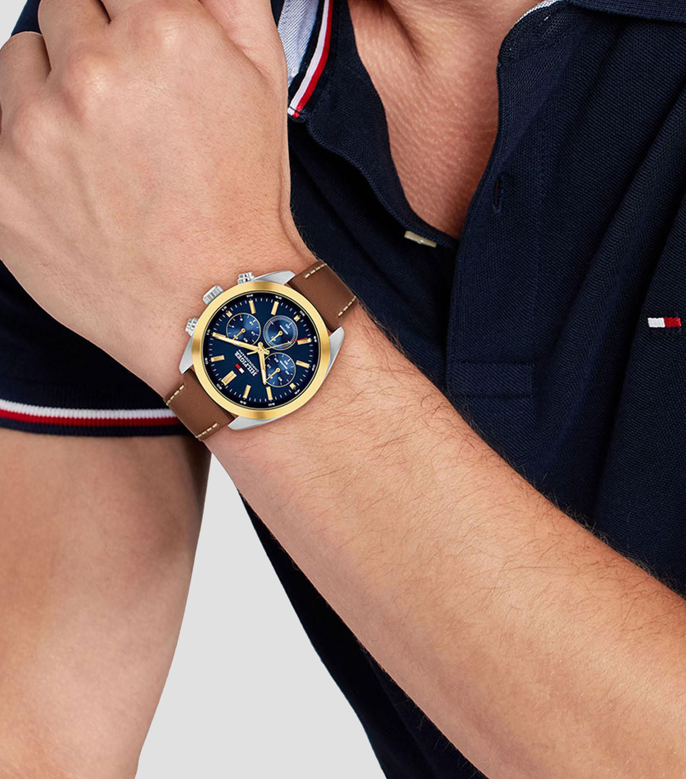 Reloj para hombre Hudson Casual, Plateado, Dorado