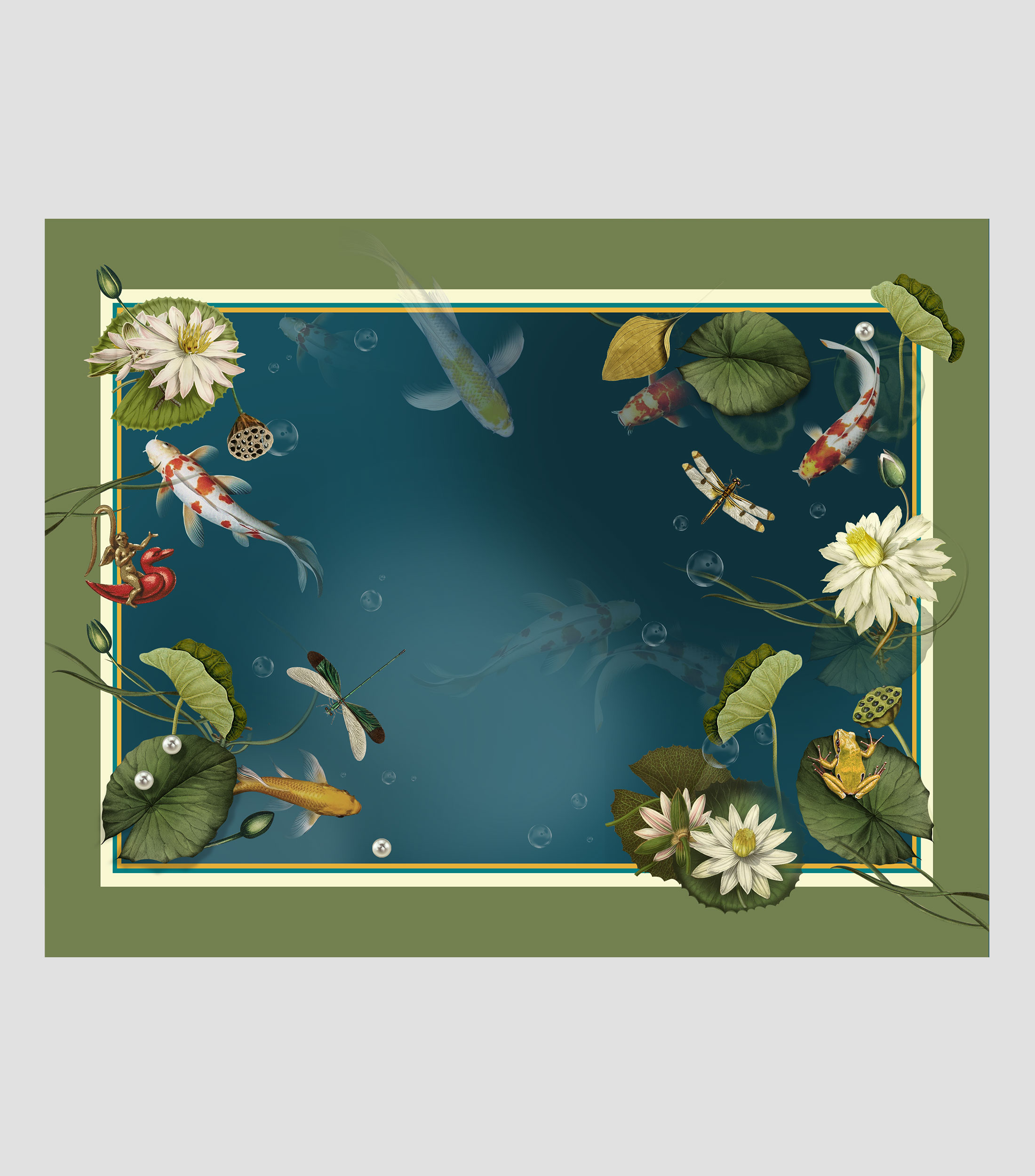 Mantel Individual Koi