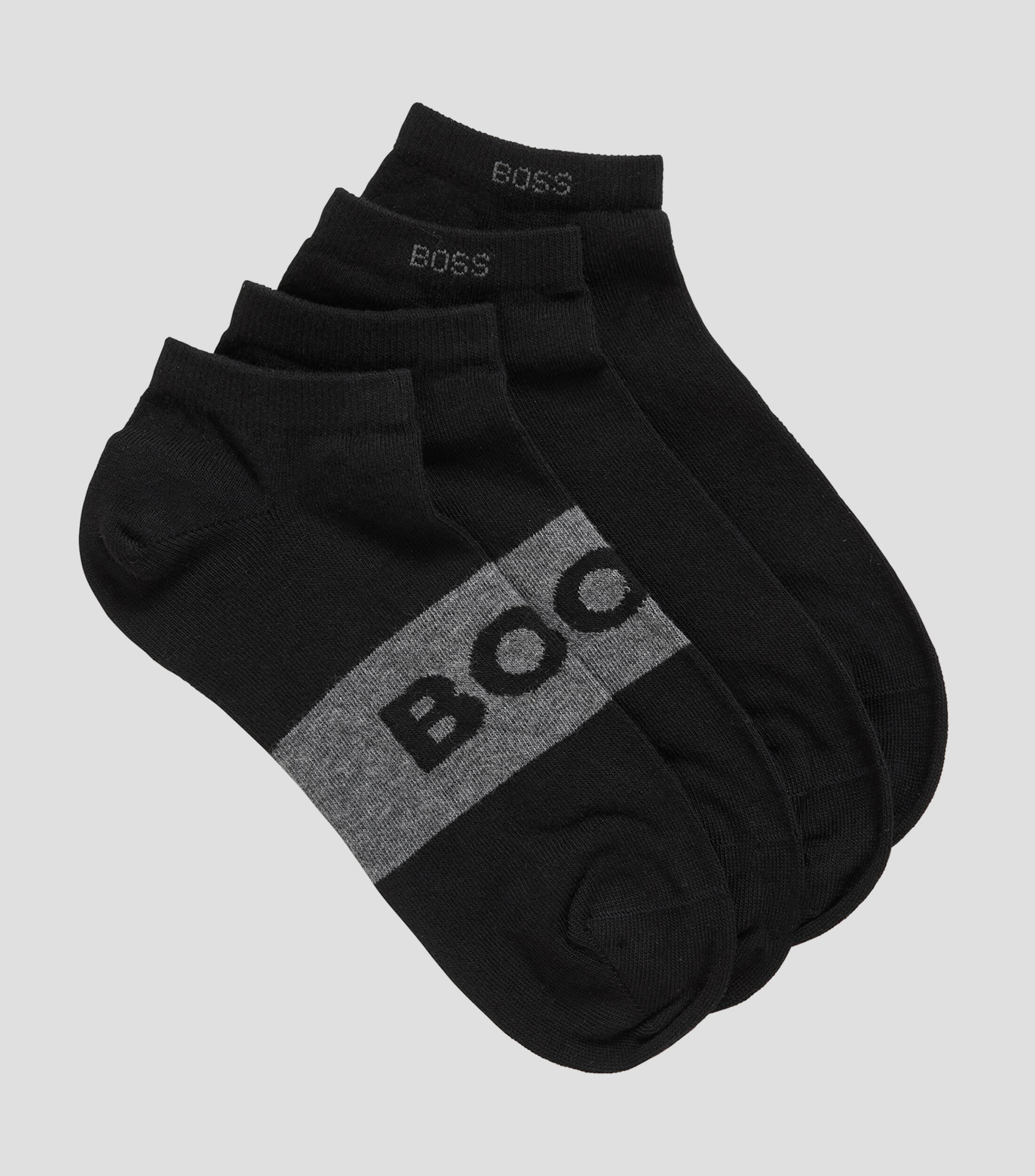 Set dos pares de calcetines Boss tobilleros de tejido elástico Hombre
