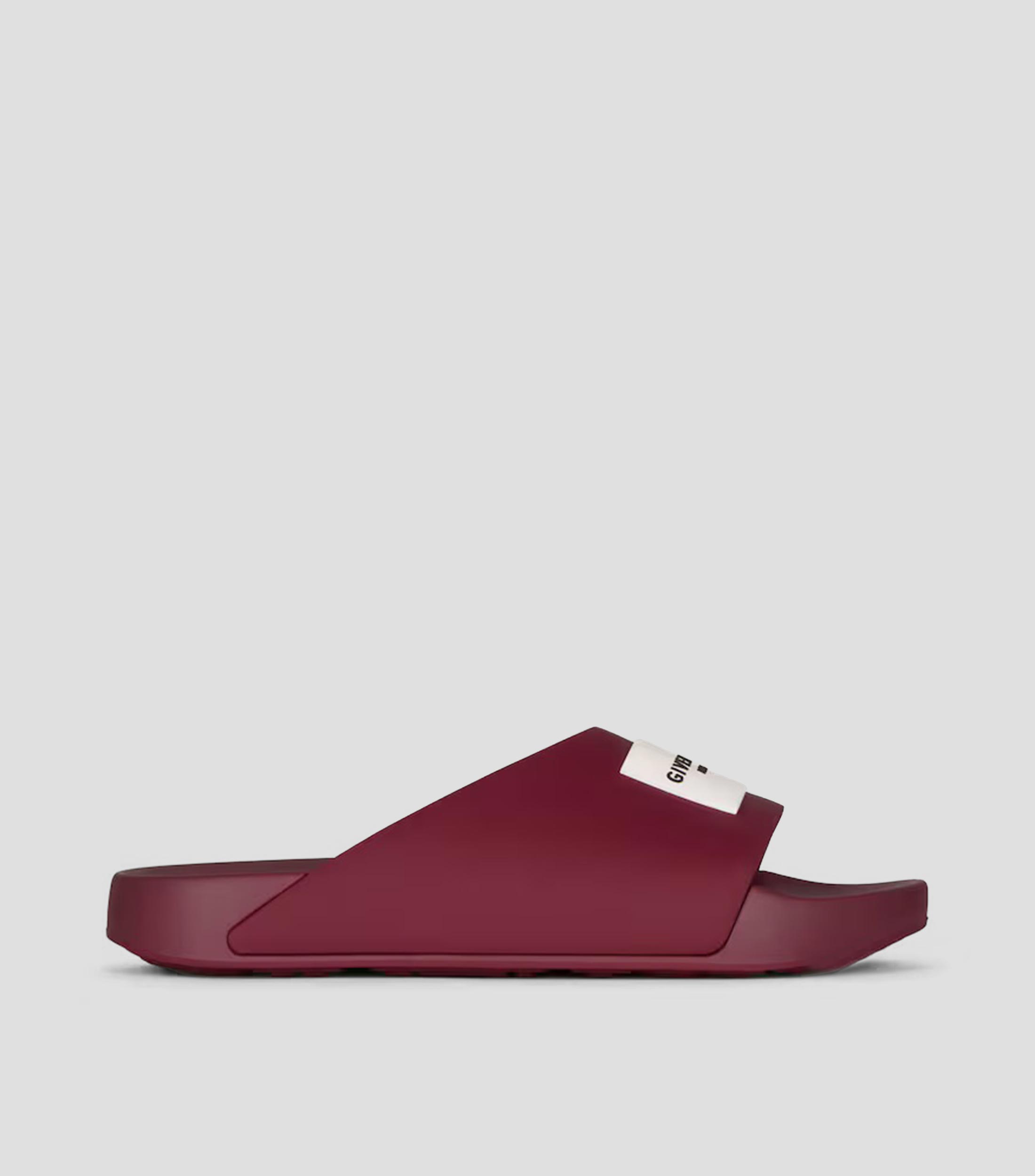 Sandalias planas Label Slide Mujer