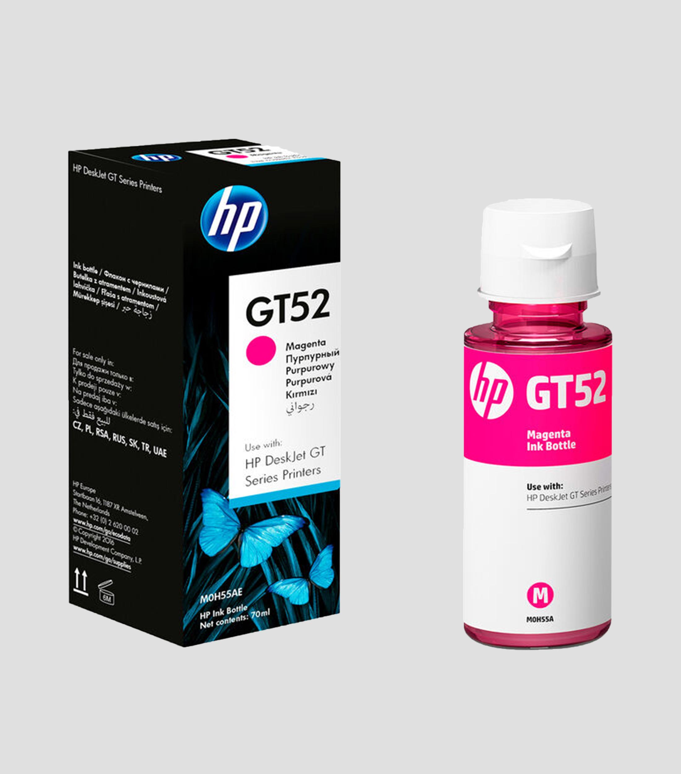Botella de tinta Original HP GT52 Magenta M0H55AL Deskjet 5810, 5822