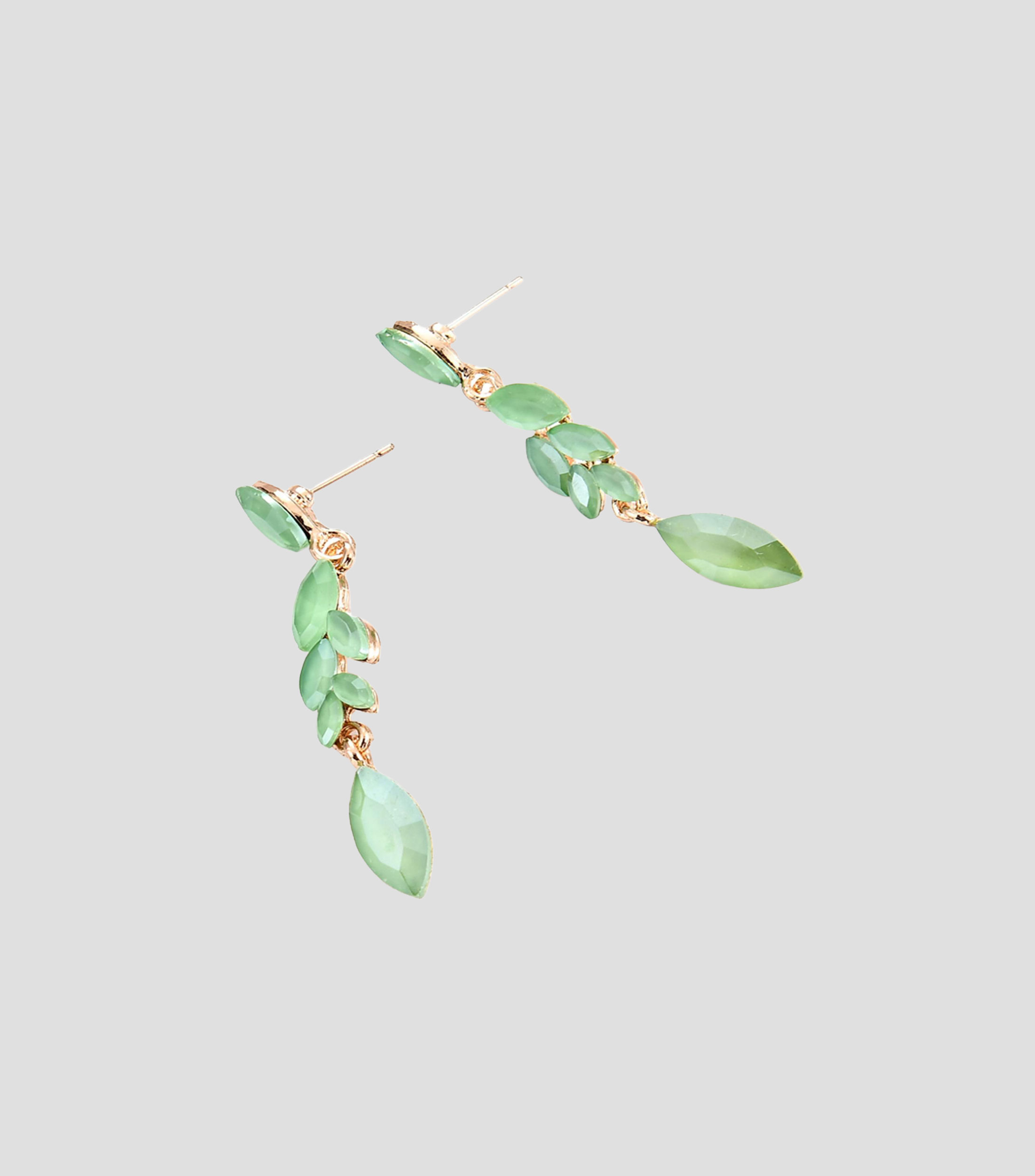 Aretes con cristales Mujer