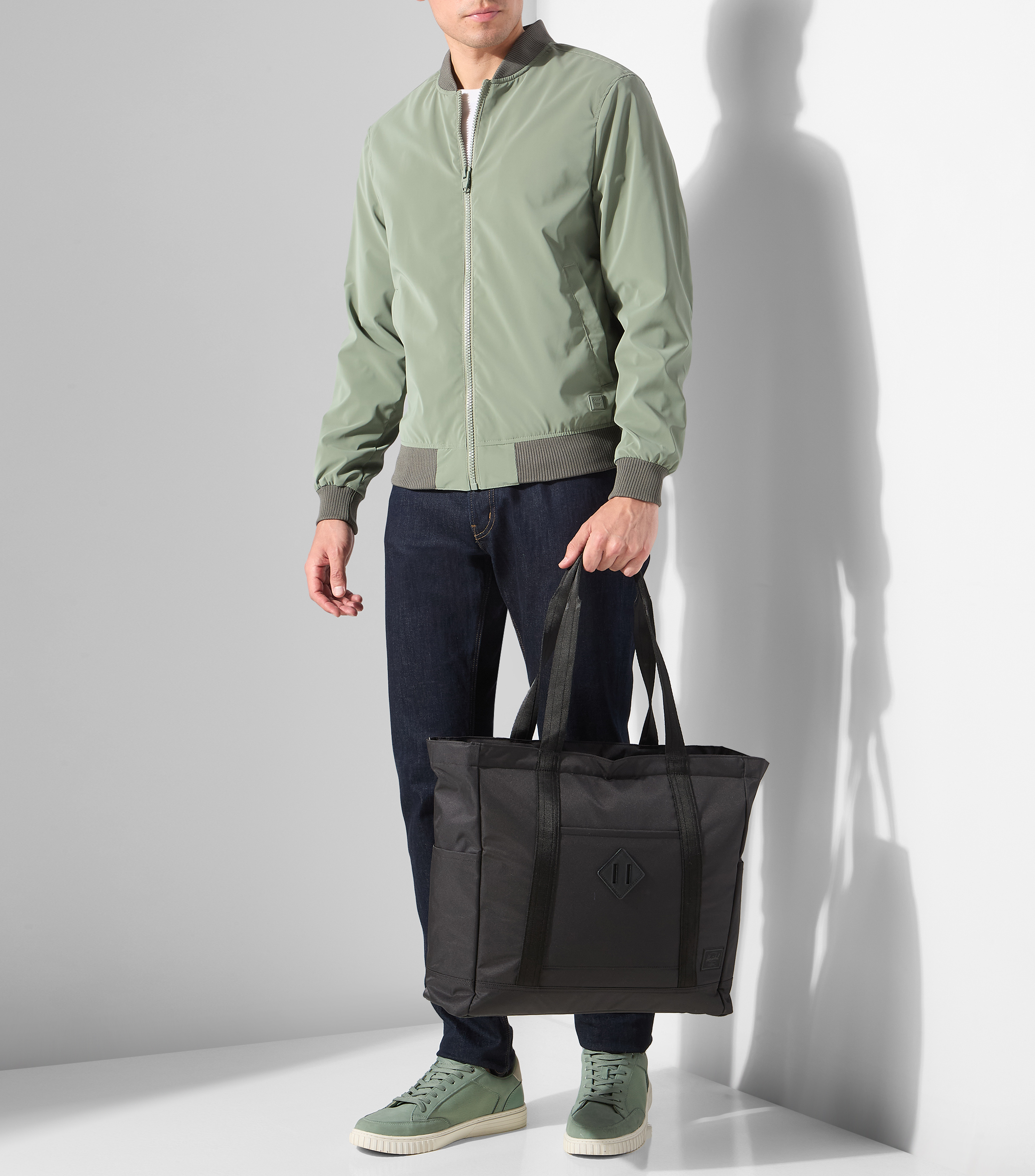 Bolsa tote negra Heritage Unisex