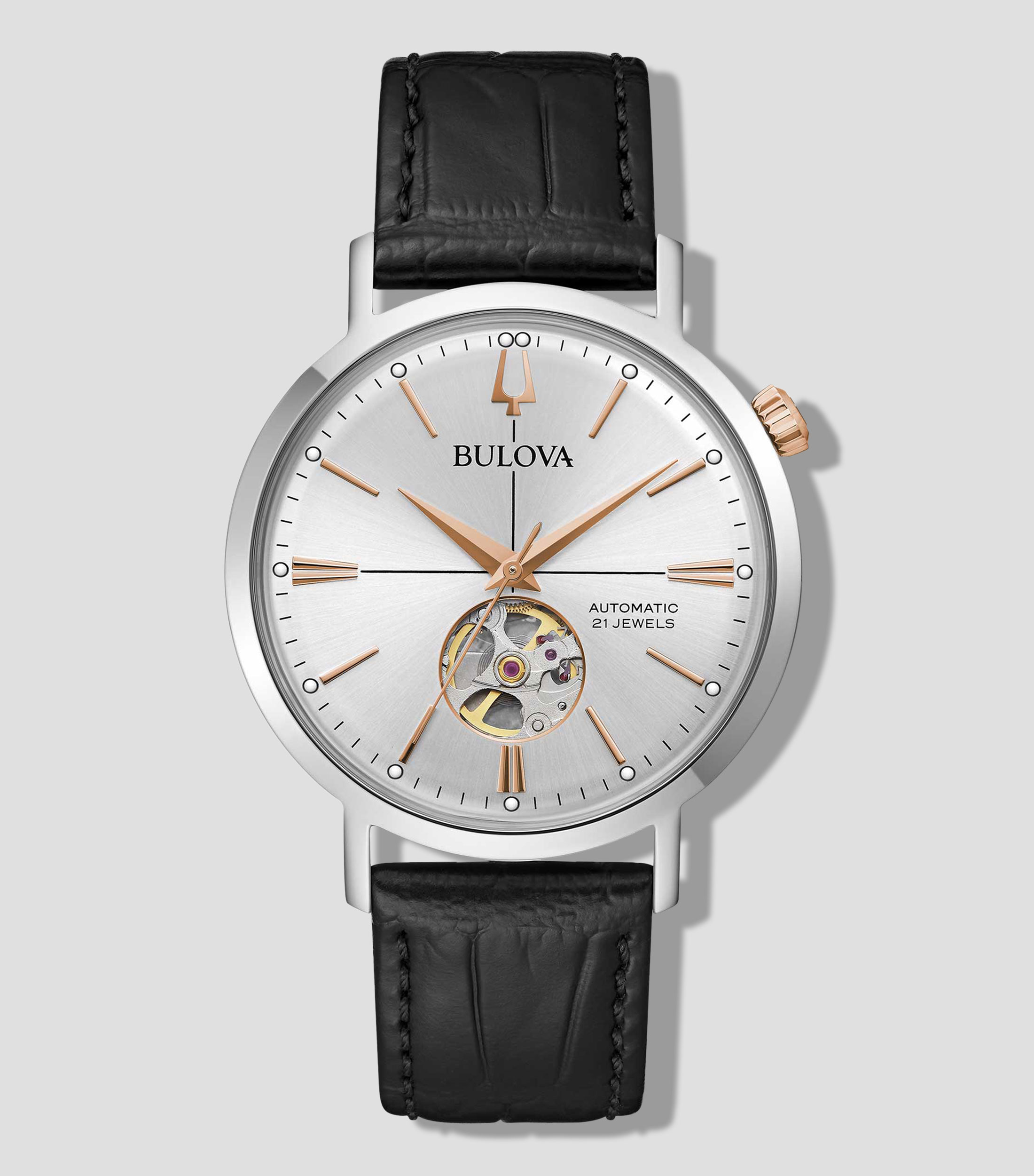 Reloj para Hombre Aerojet Automatico Casual Plateado