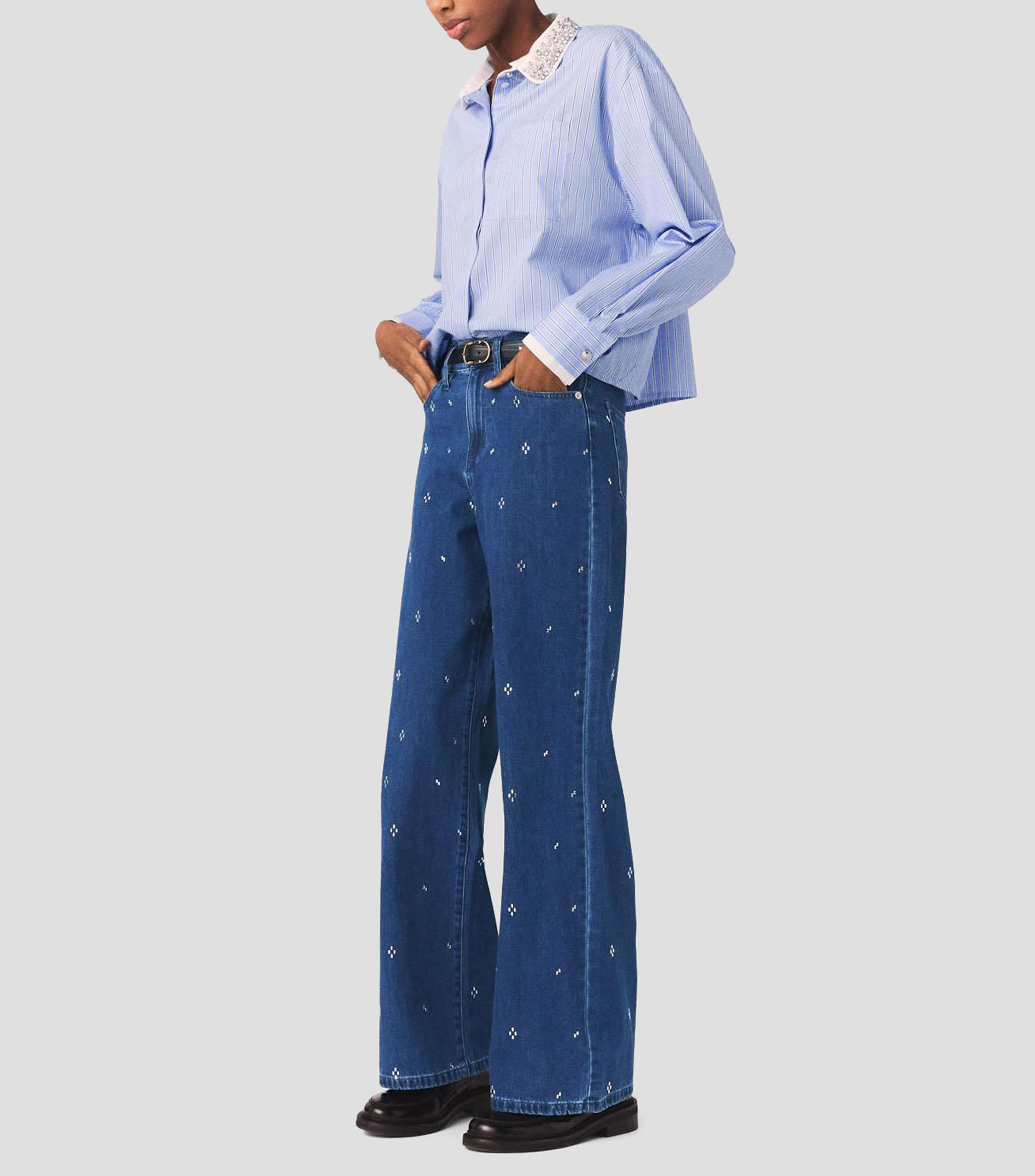 Jeans Amplio Mujer