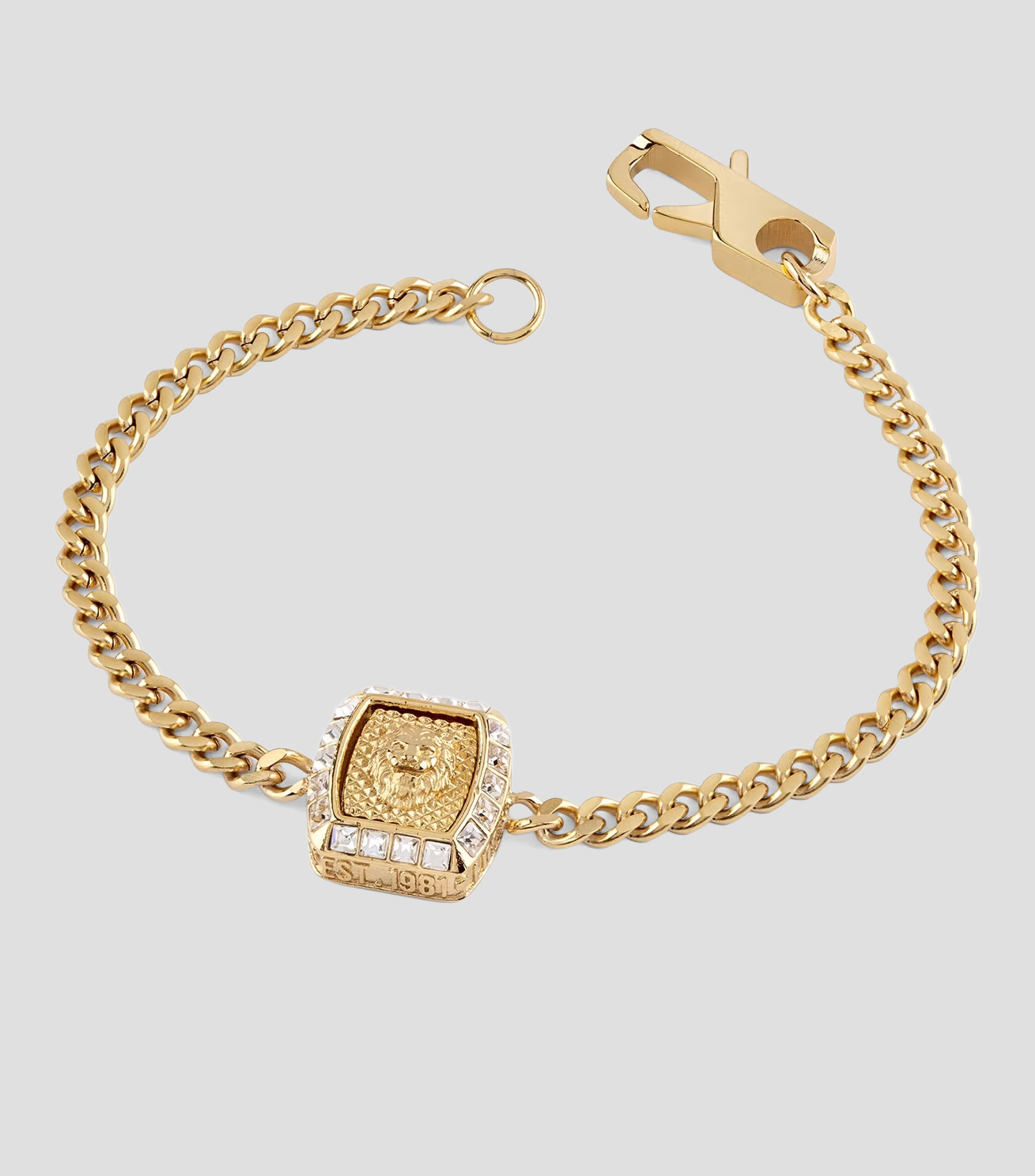 Brazalete Leon con Cristales Hombre