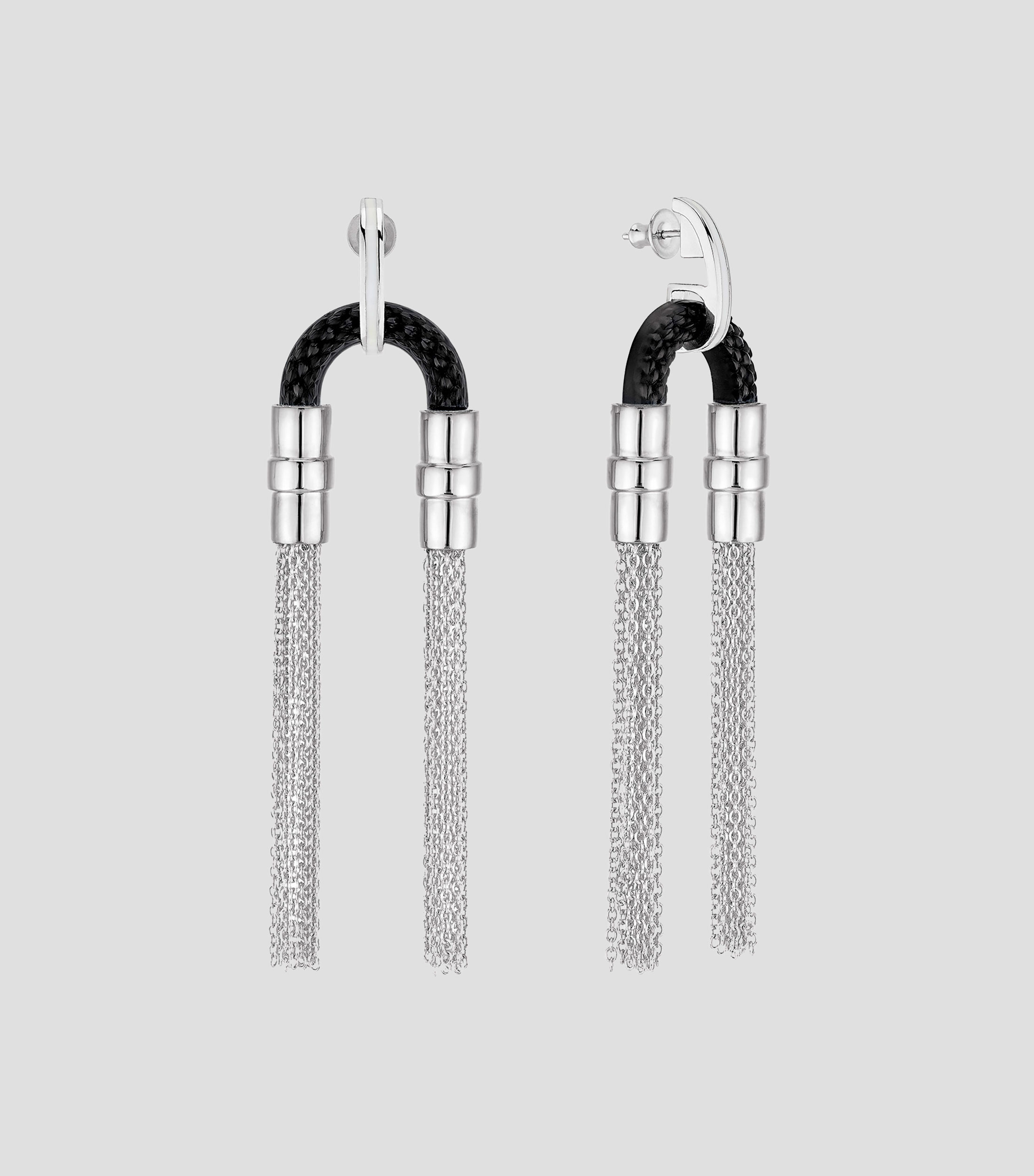 Aretes largos eslabonados Mujer