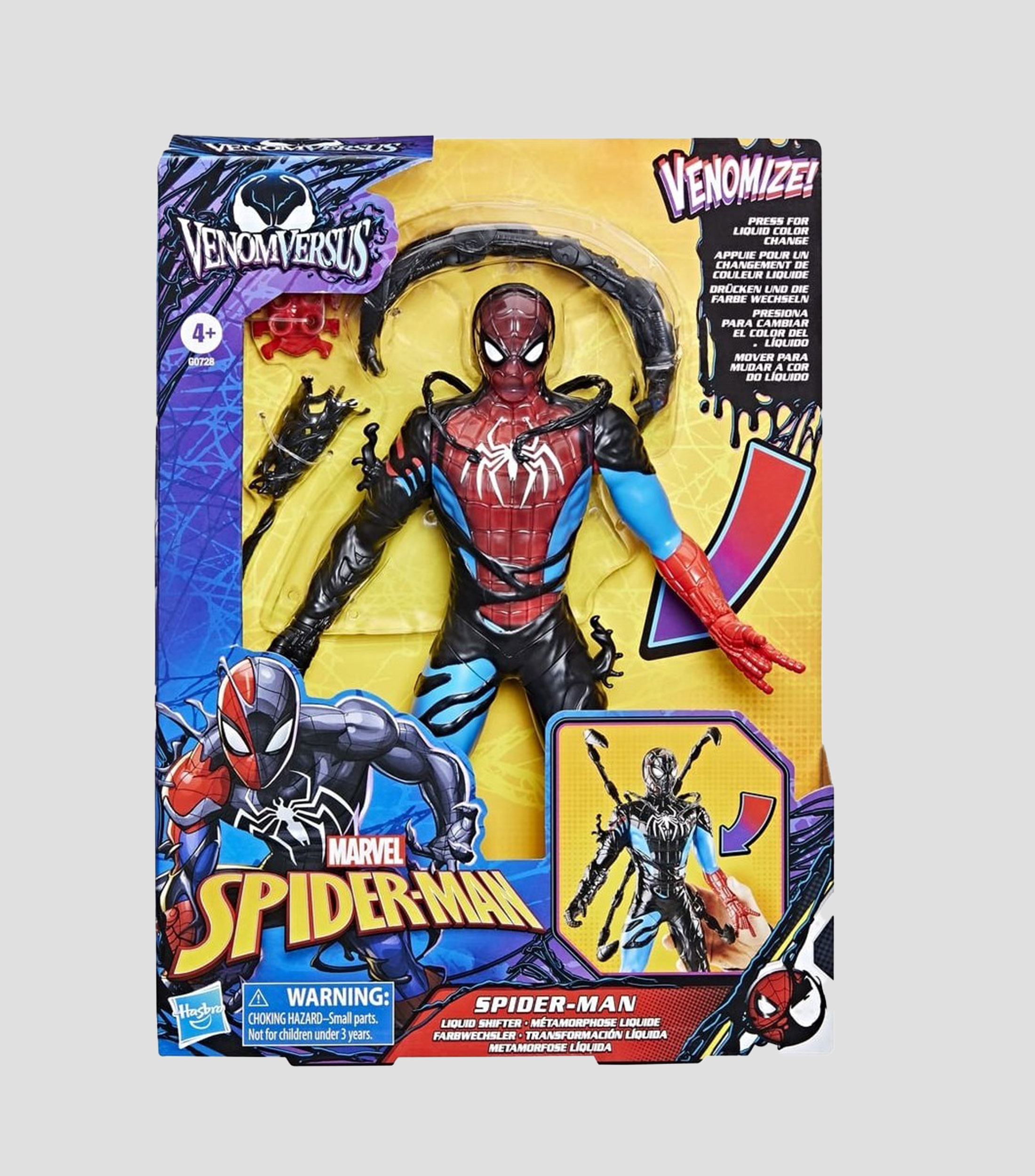Figura de Acción VenomVersus Spider-Man Transformación Líquida