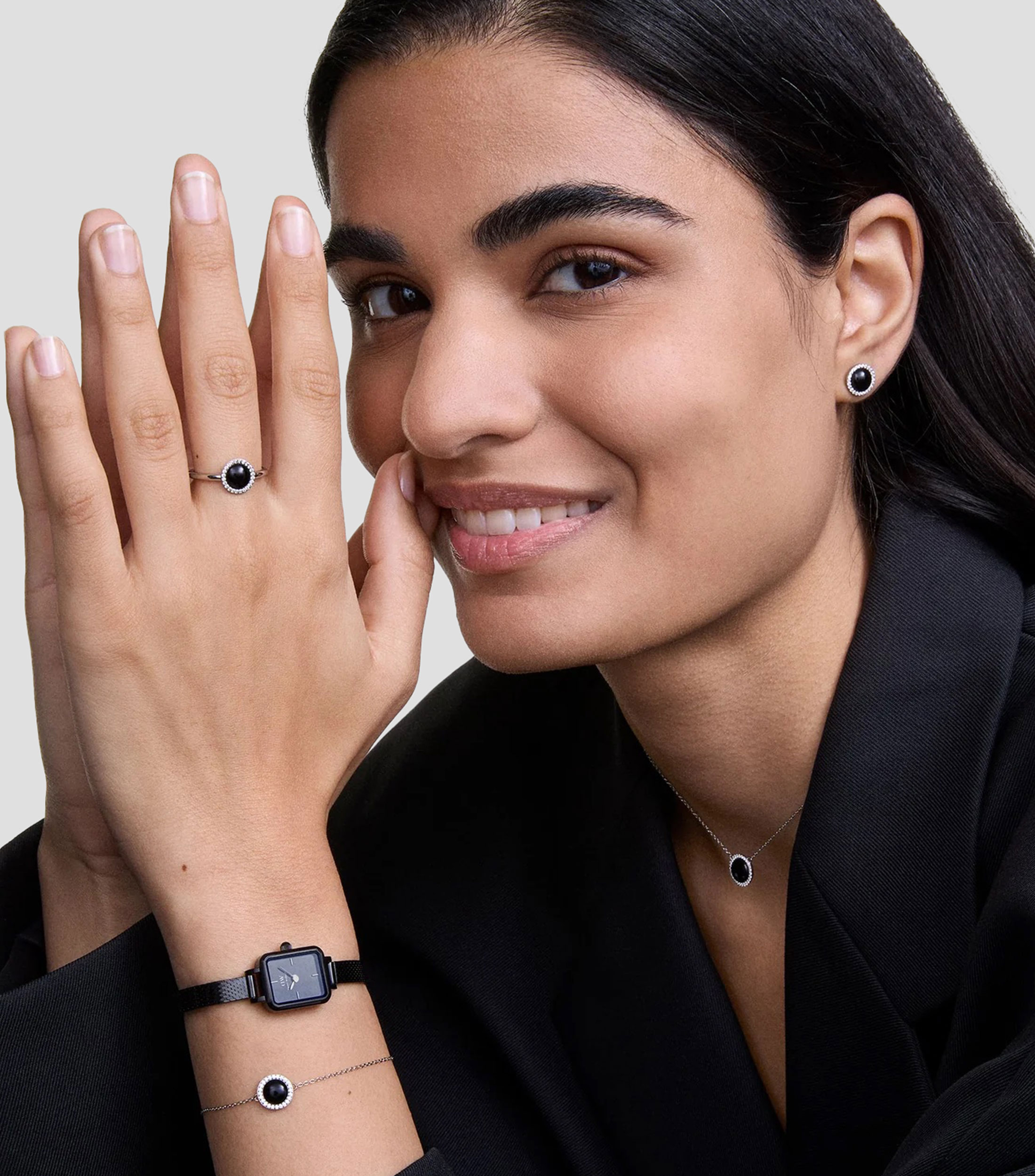 Anillo con piedra semipreciosa Mujer