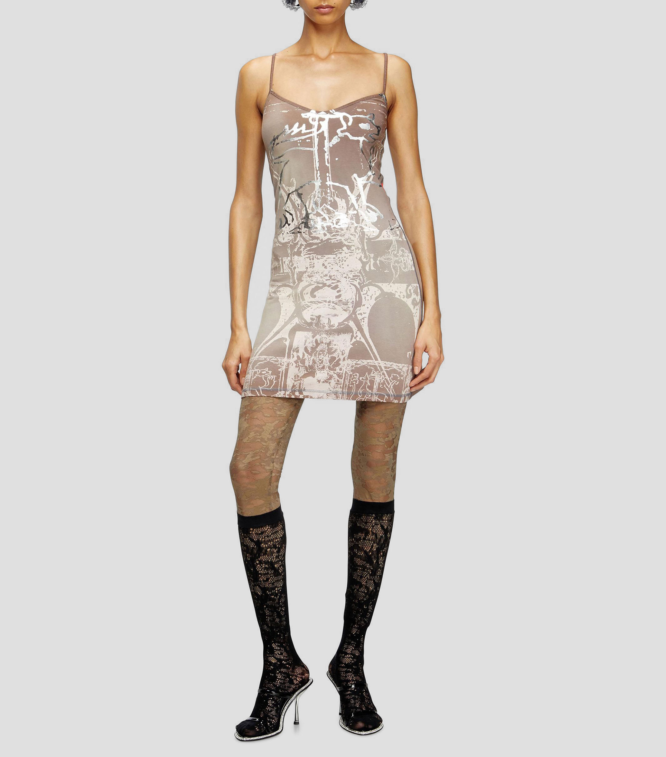 Vestido mini estampado Mujer