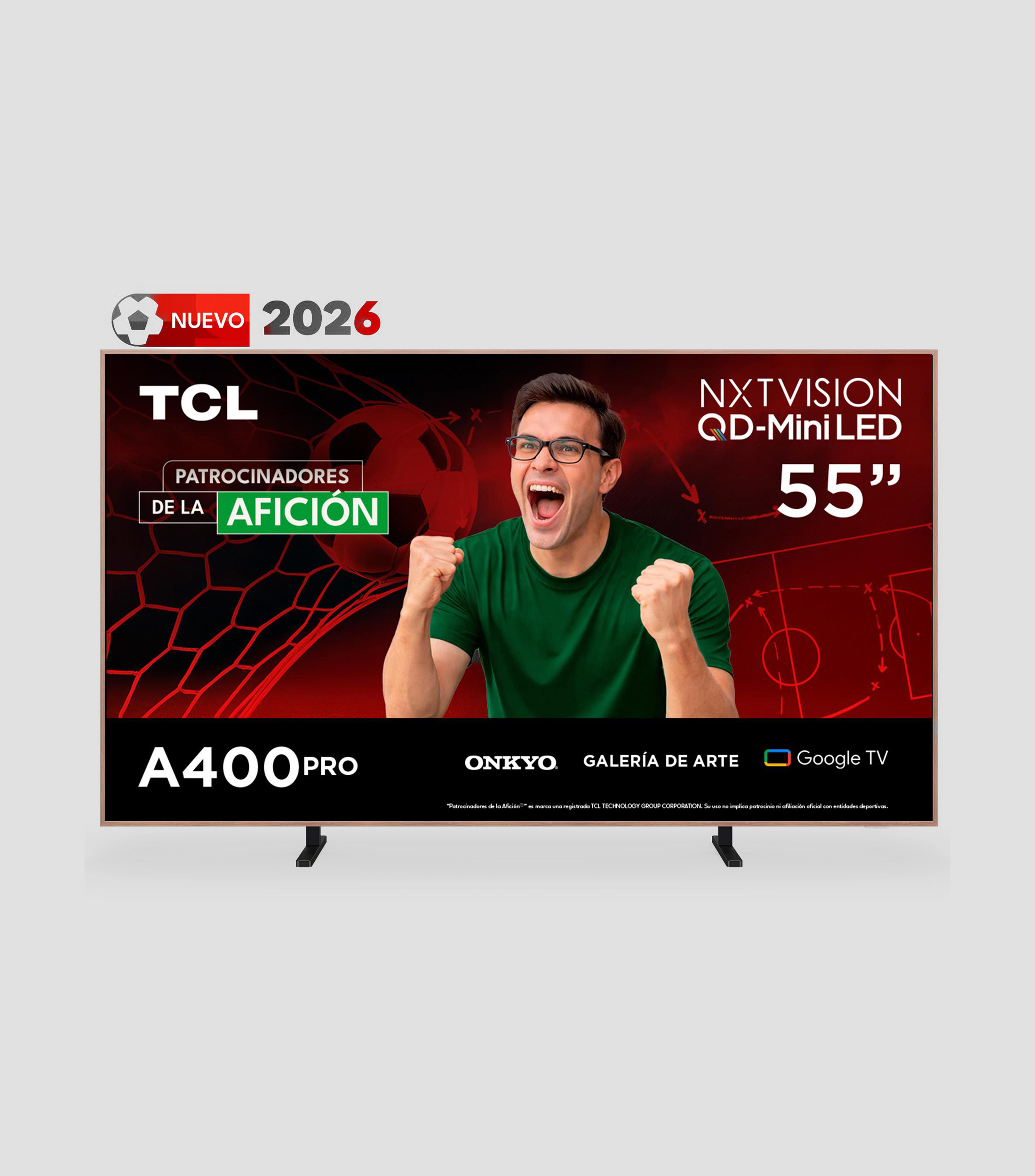Pantalla 55 Pulgadas Plana Mini-LED 4K Google TV 55A400 Pro