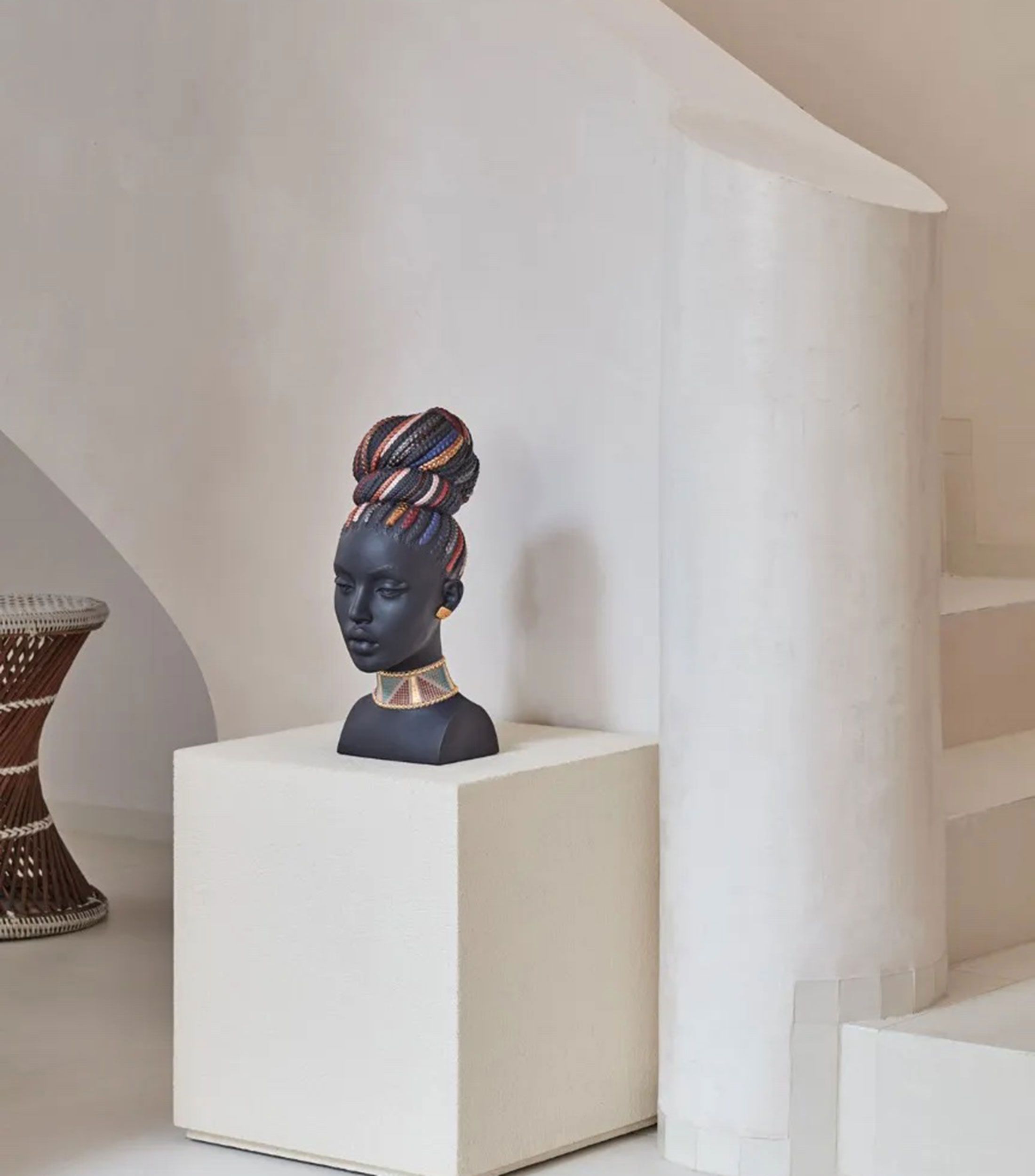 Escultura Colores de África en porcelana