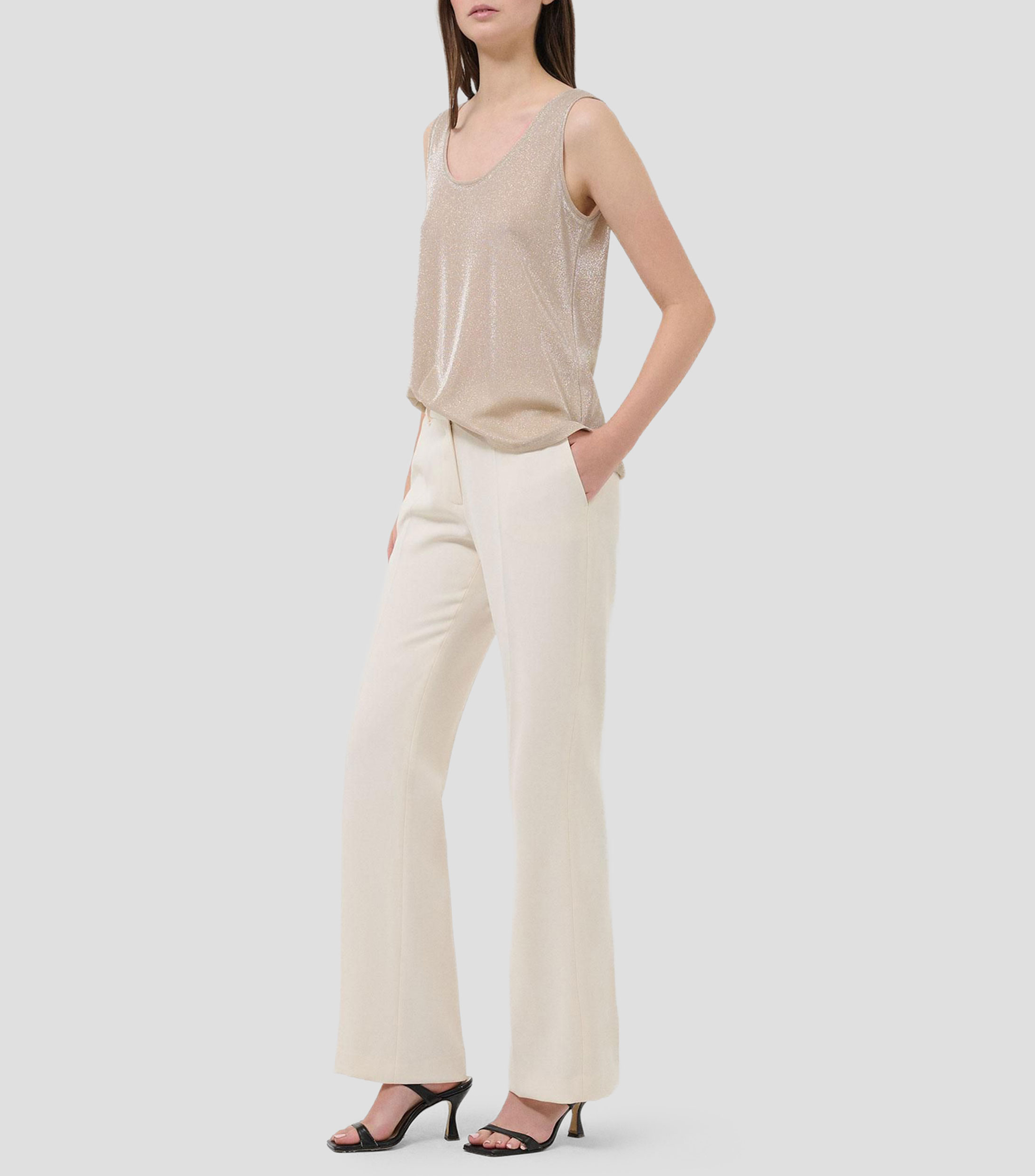 Blusa fantasía sin mangas Mujer