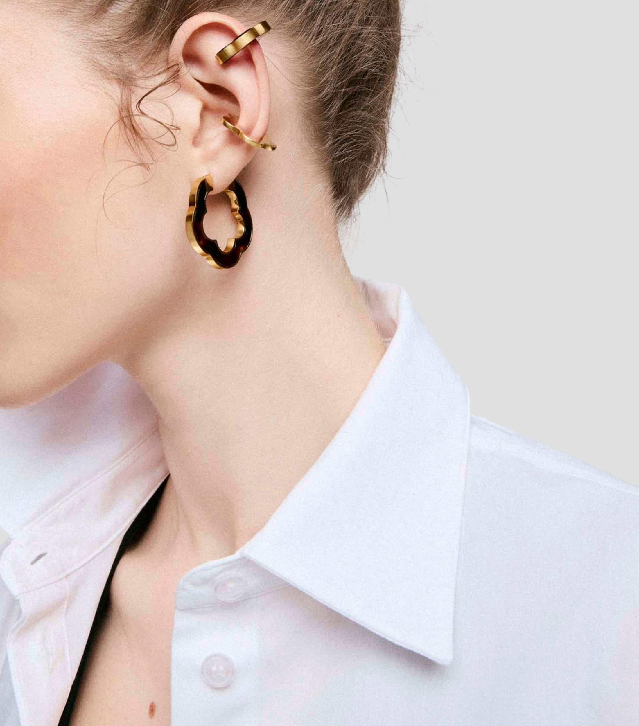 Aretes con resina Galaxy Mujer